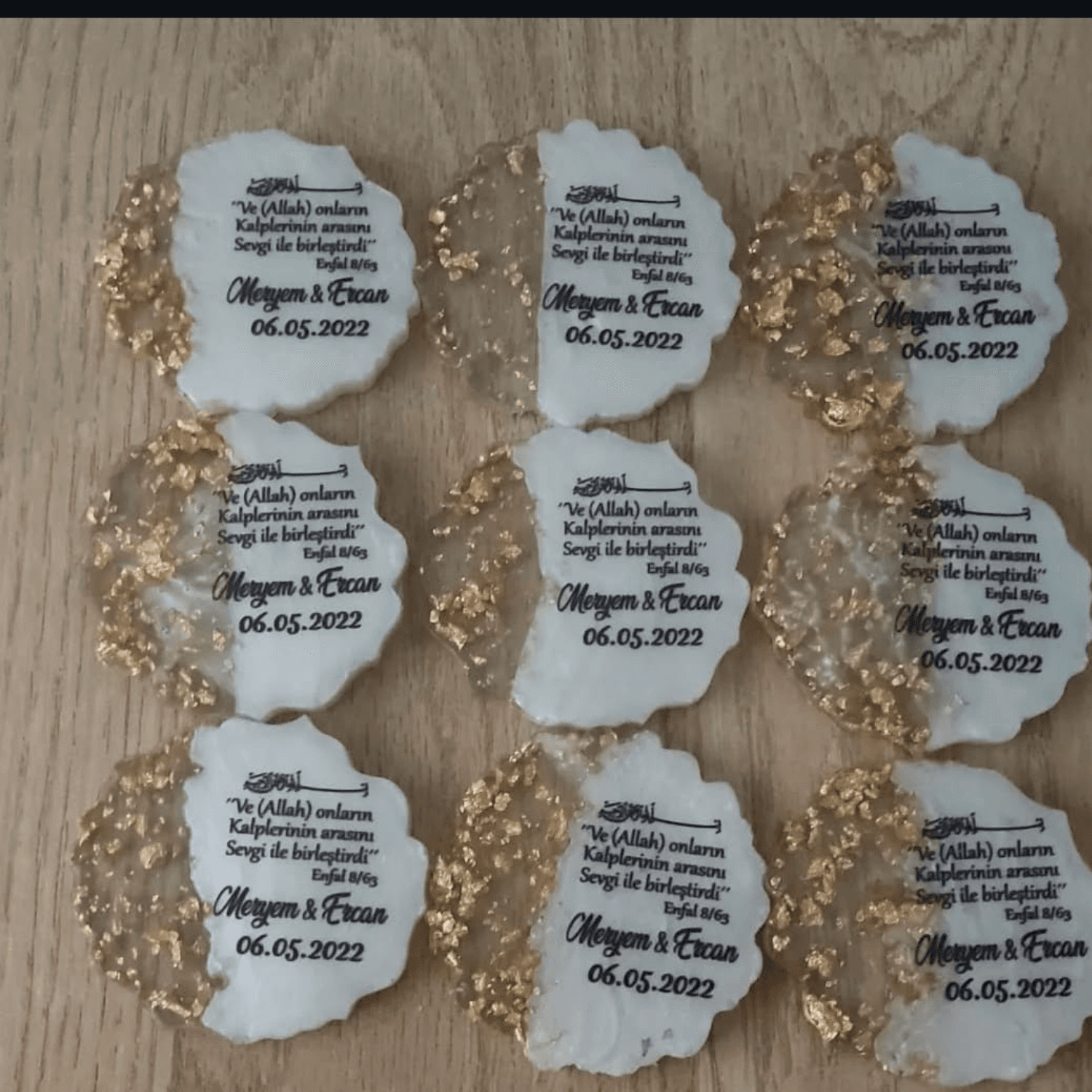 Epoksi Magnet Nişan Kına Hatırası