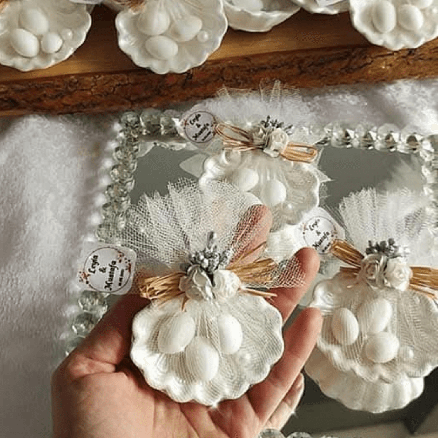 Midye Badem Şekeri Magnet (25 Adet)