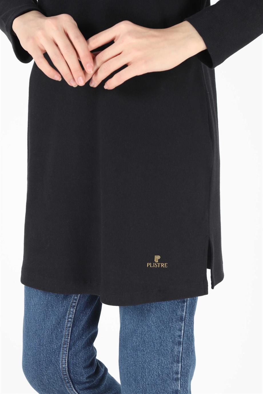 2064_Baskılı Kaşkorse Tesettür Tunik Rahat