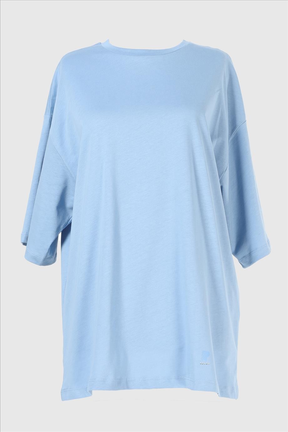 2096_Kısa Kollu Oversize Basic T-shirt