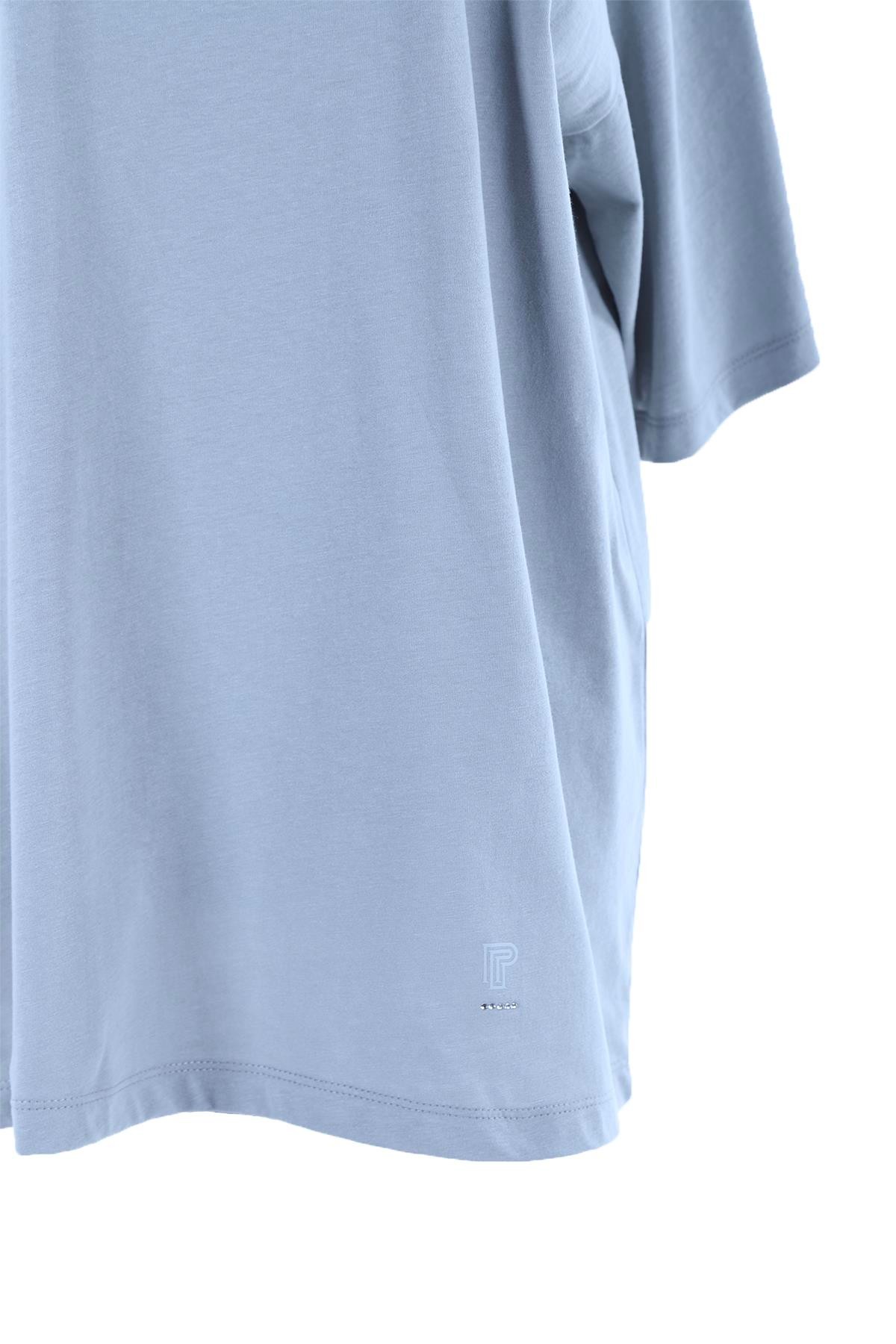 2096_Kısa Kollu Oversize Basic T-shirt