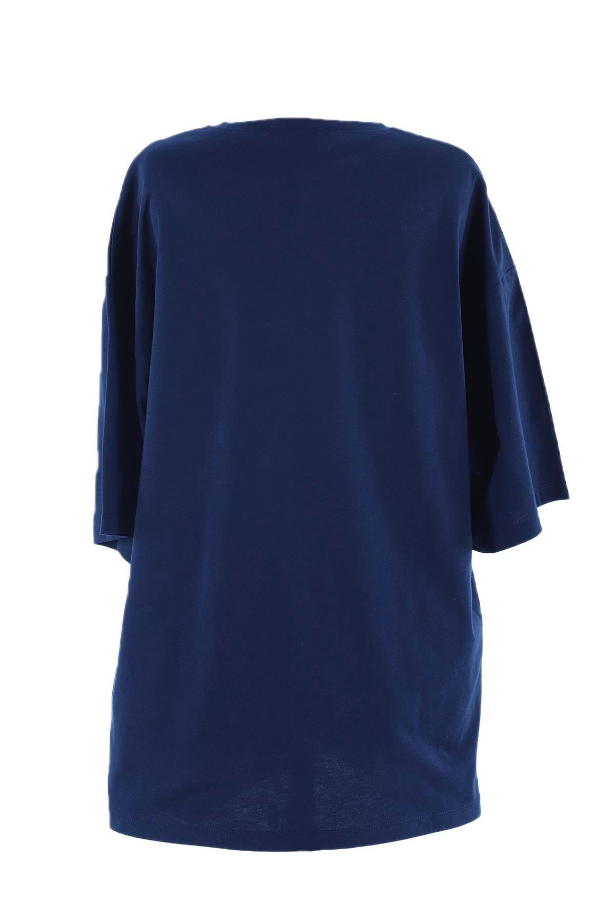 2096_Kısa Kollu Oversize Basic T-shirt
