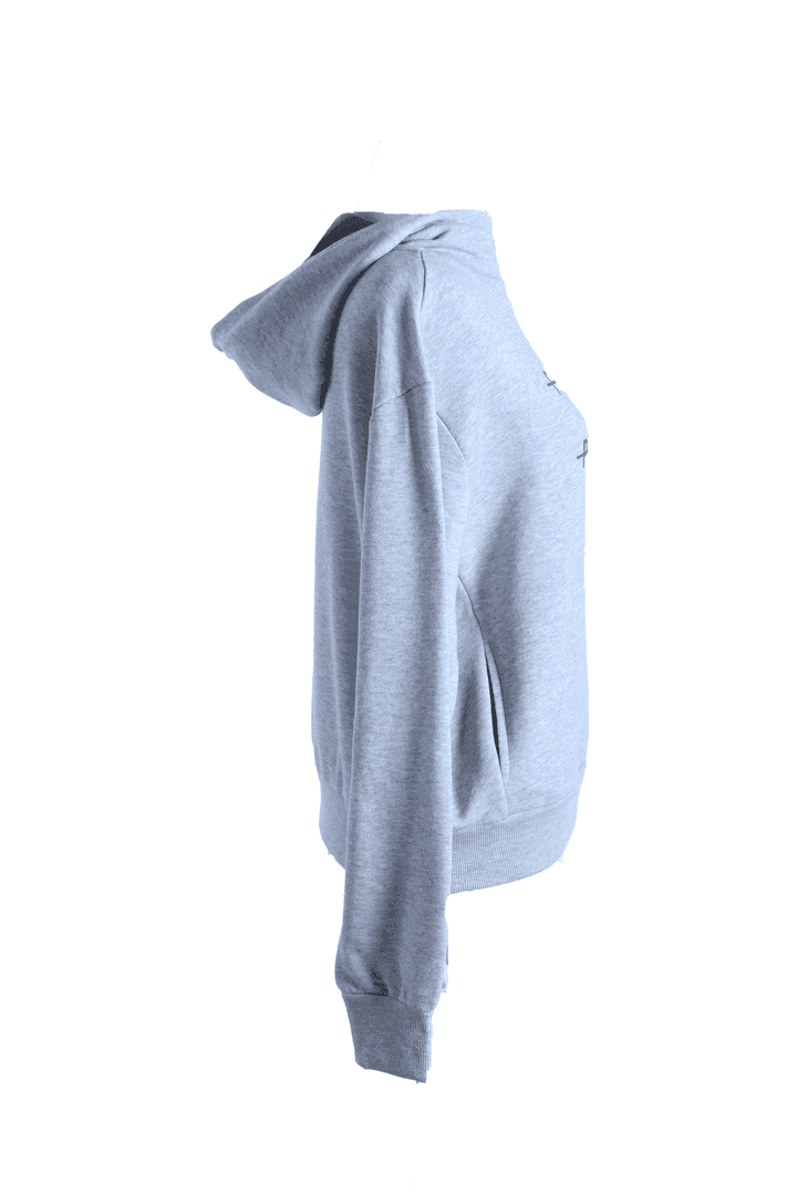 Yüksek Yaka Kapüşonlu Cepli Oversize Hoodie Sweatshirt