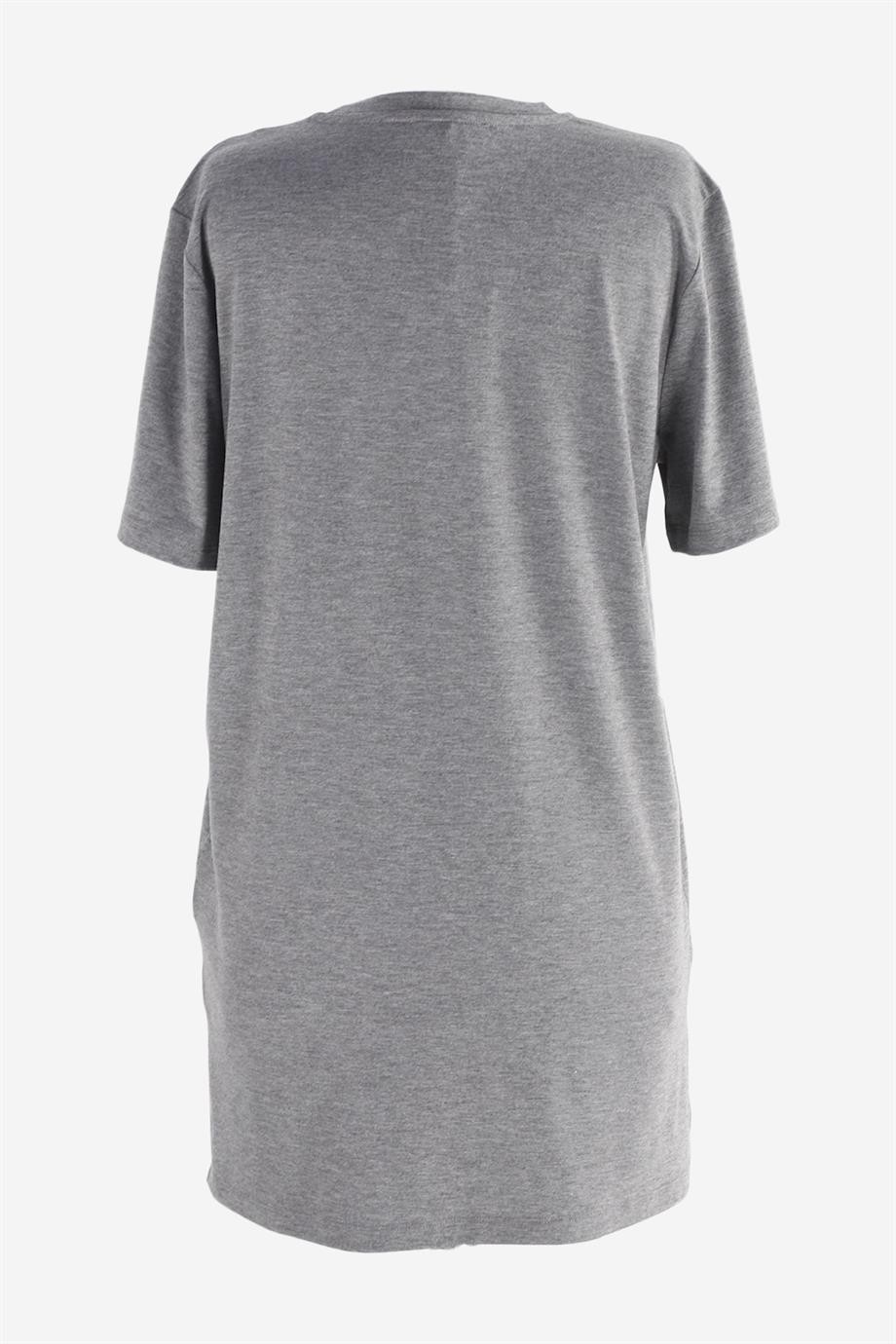 2026_Kısa Kollu Yırtmaçlı T-shirt
