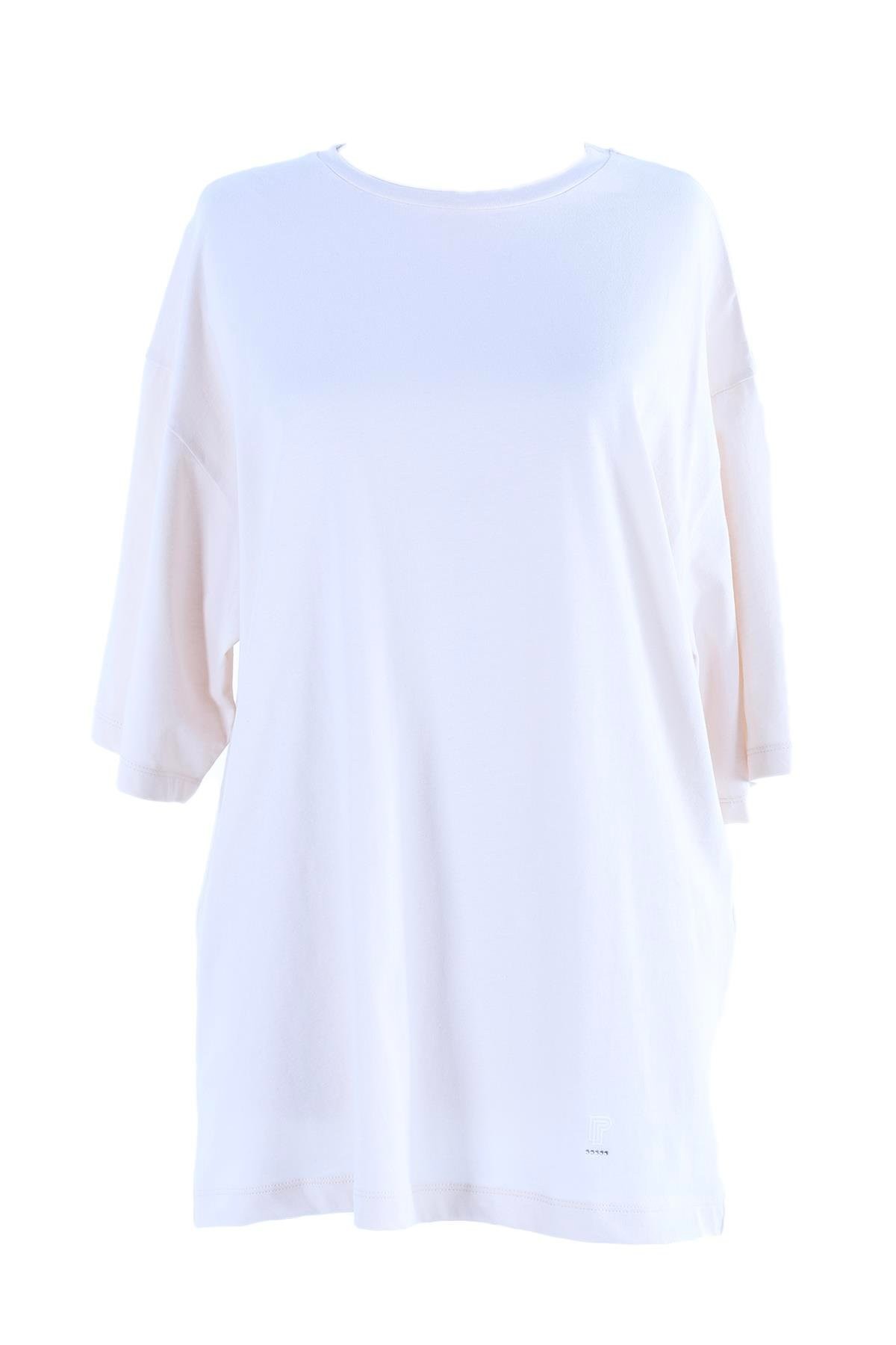 2096_Kısa Kollu Oversize Basic T-shirt
