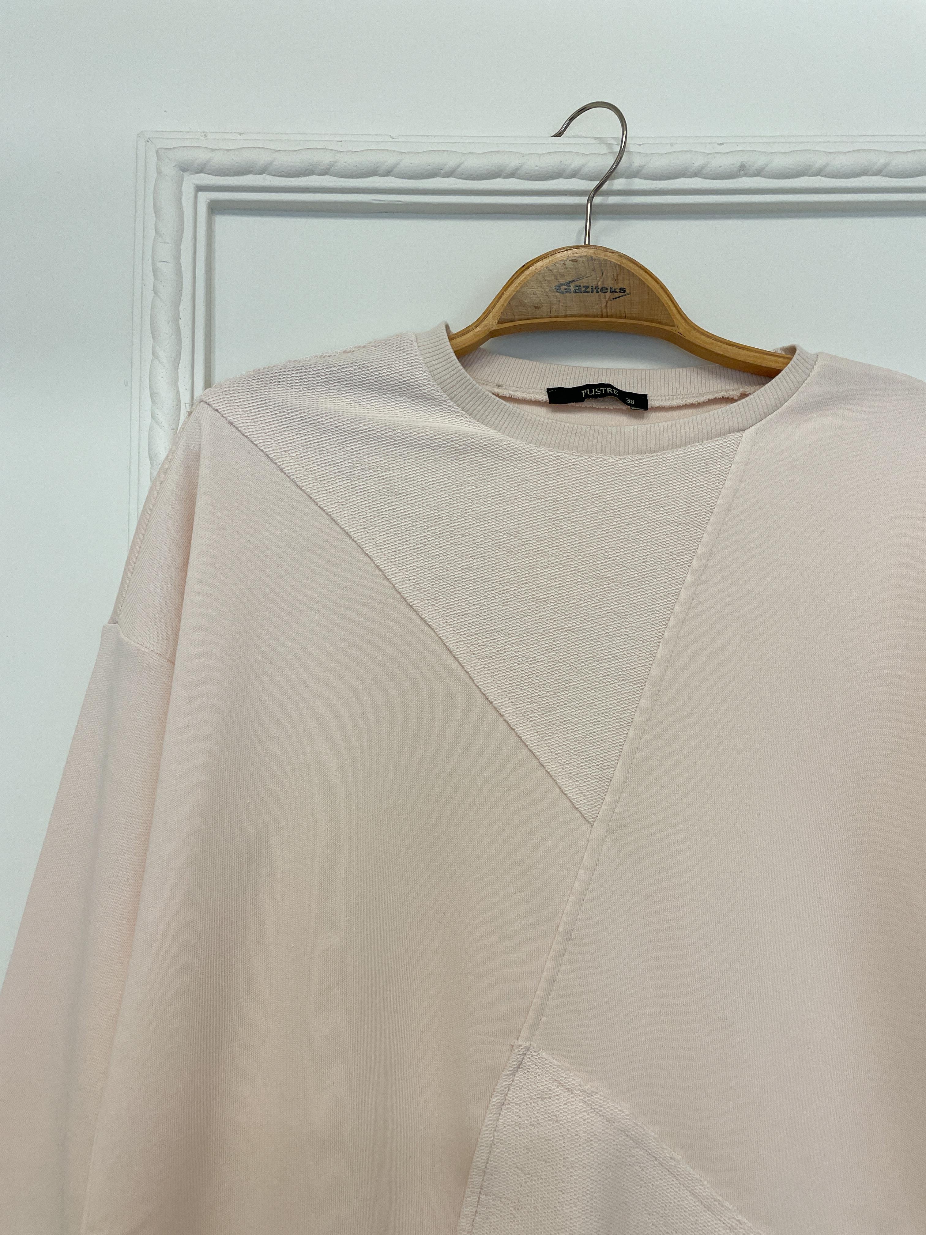 2228_Dikiş Detaylı Oversize Eşofman Tesettür Takım