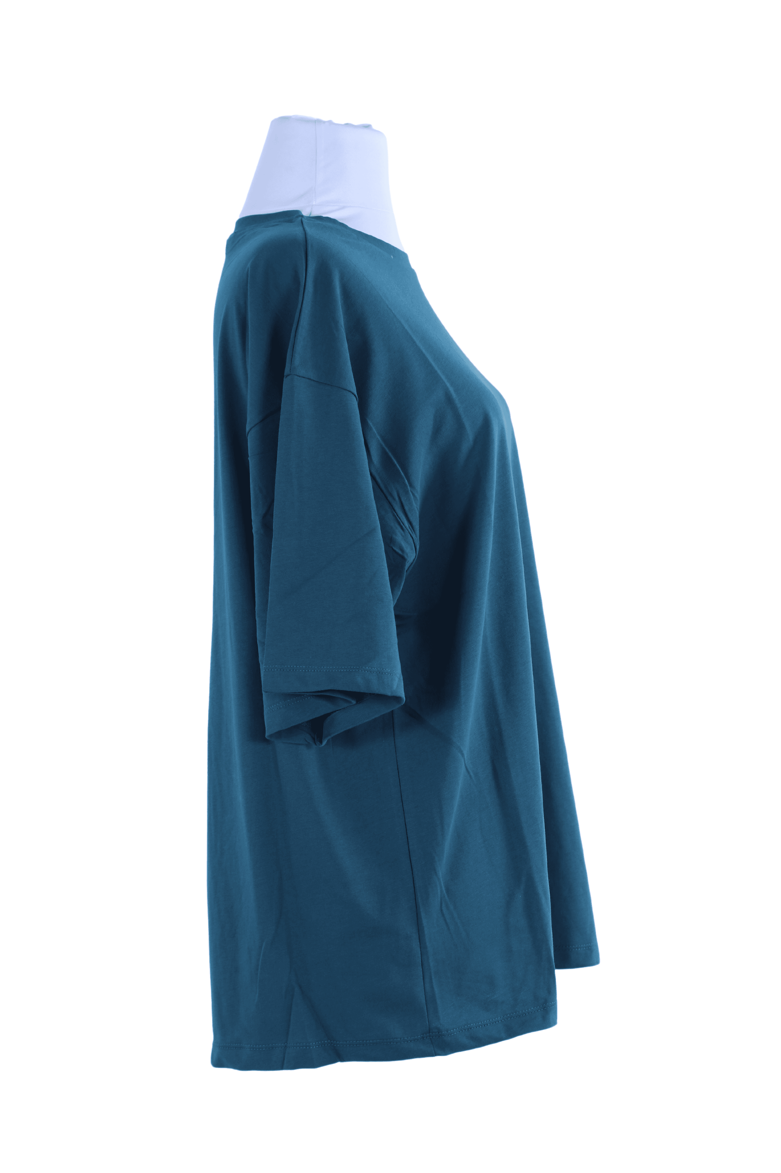 2096_Kısa Kollu Oversize Basic T-shirt