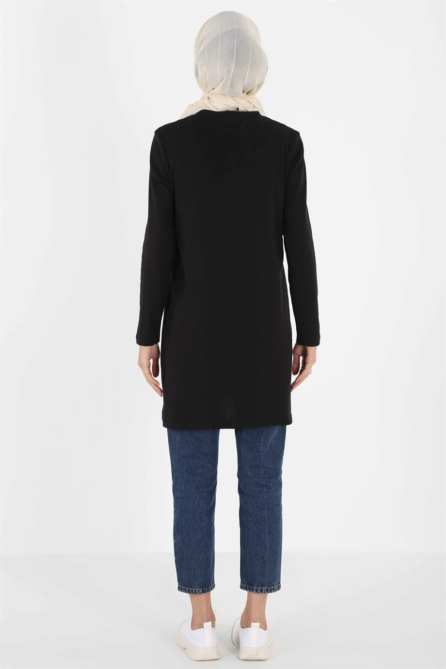 1451_Nakışlı Basic Tesettür Tunik