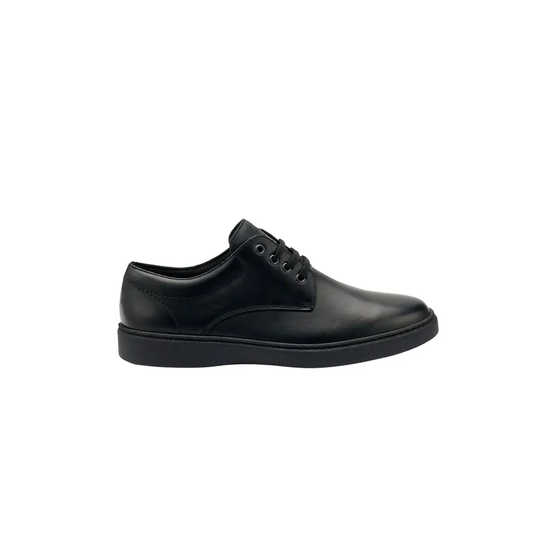 Ancona Nero Black Lace-up Oxford | He Spoke Style