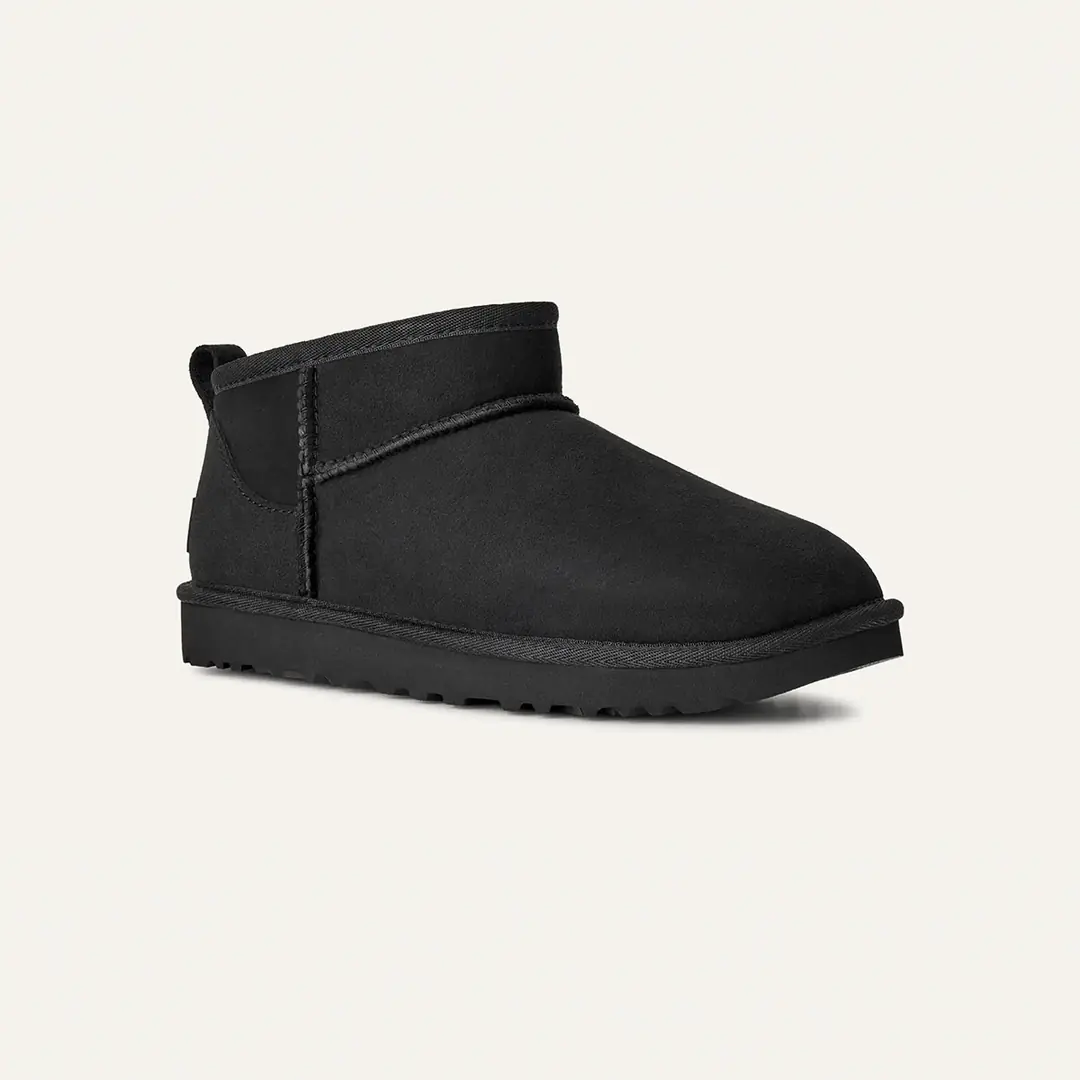 1116109 UGG W CLASSIC ULTRA MINI BLACK (SIYAH) | Deriden
