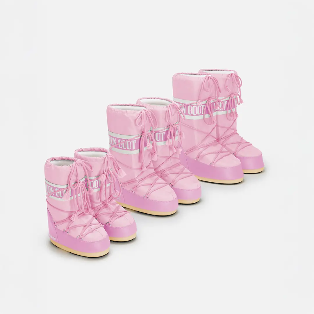 80D1400440-J001 Moon Boot Nylon Pink (27-34) | Deriden