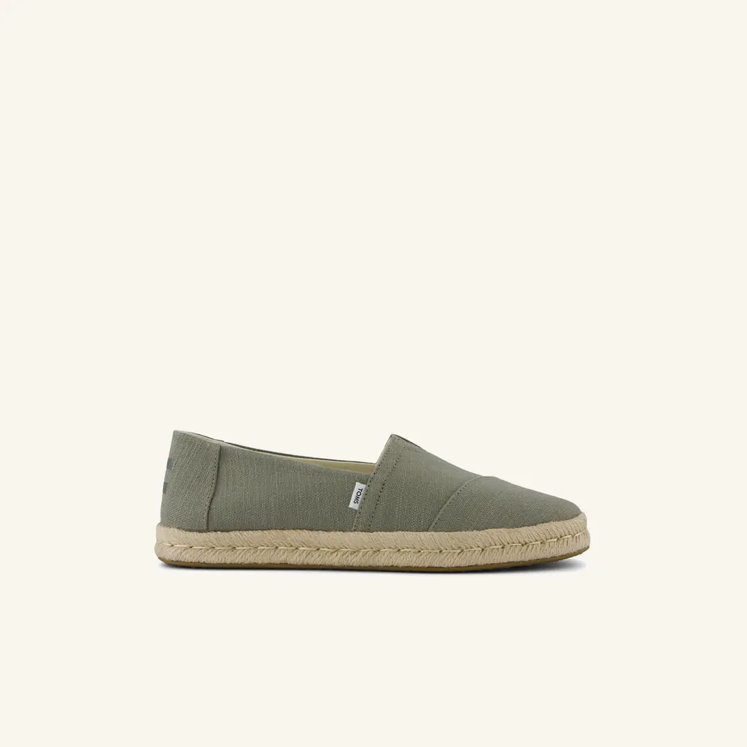 10020859 Toms ALPARGATA RECYCLED COTTON Vetiver Grey