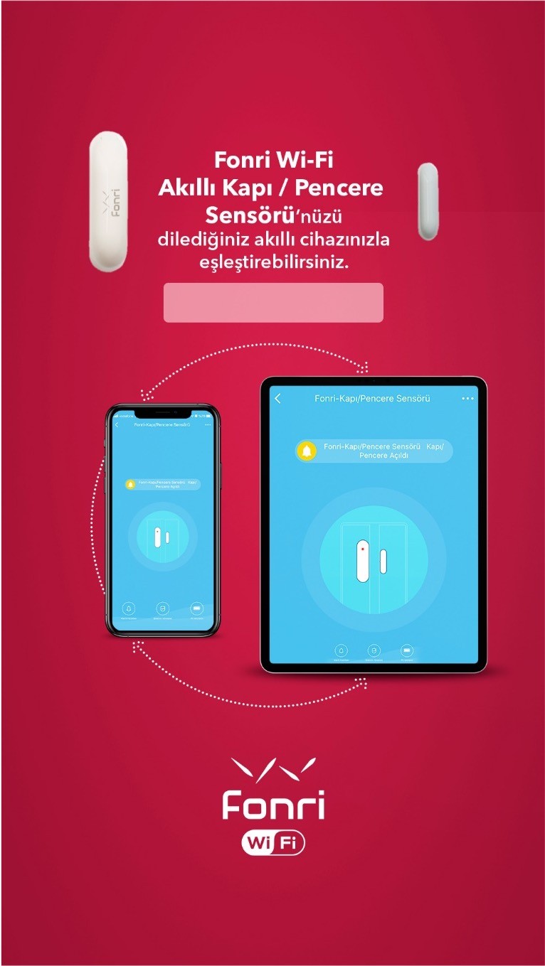 Fonri Akıllı Kablosuz Kapı Pencere Sensörü