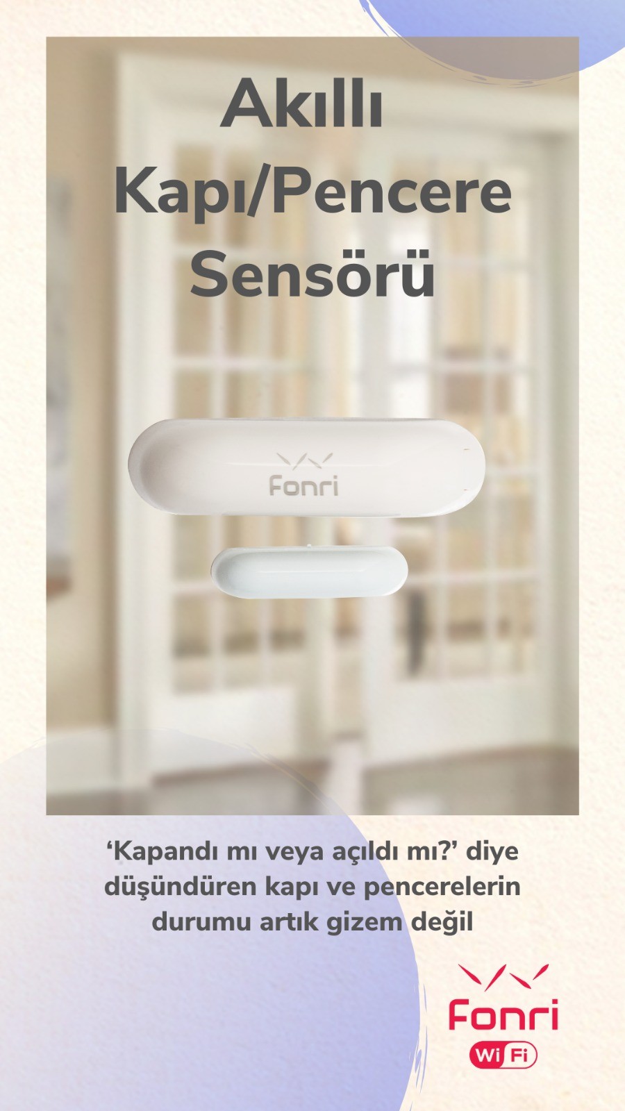 Fonri Wifi Smart Wireless Door Window Sensor