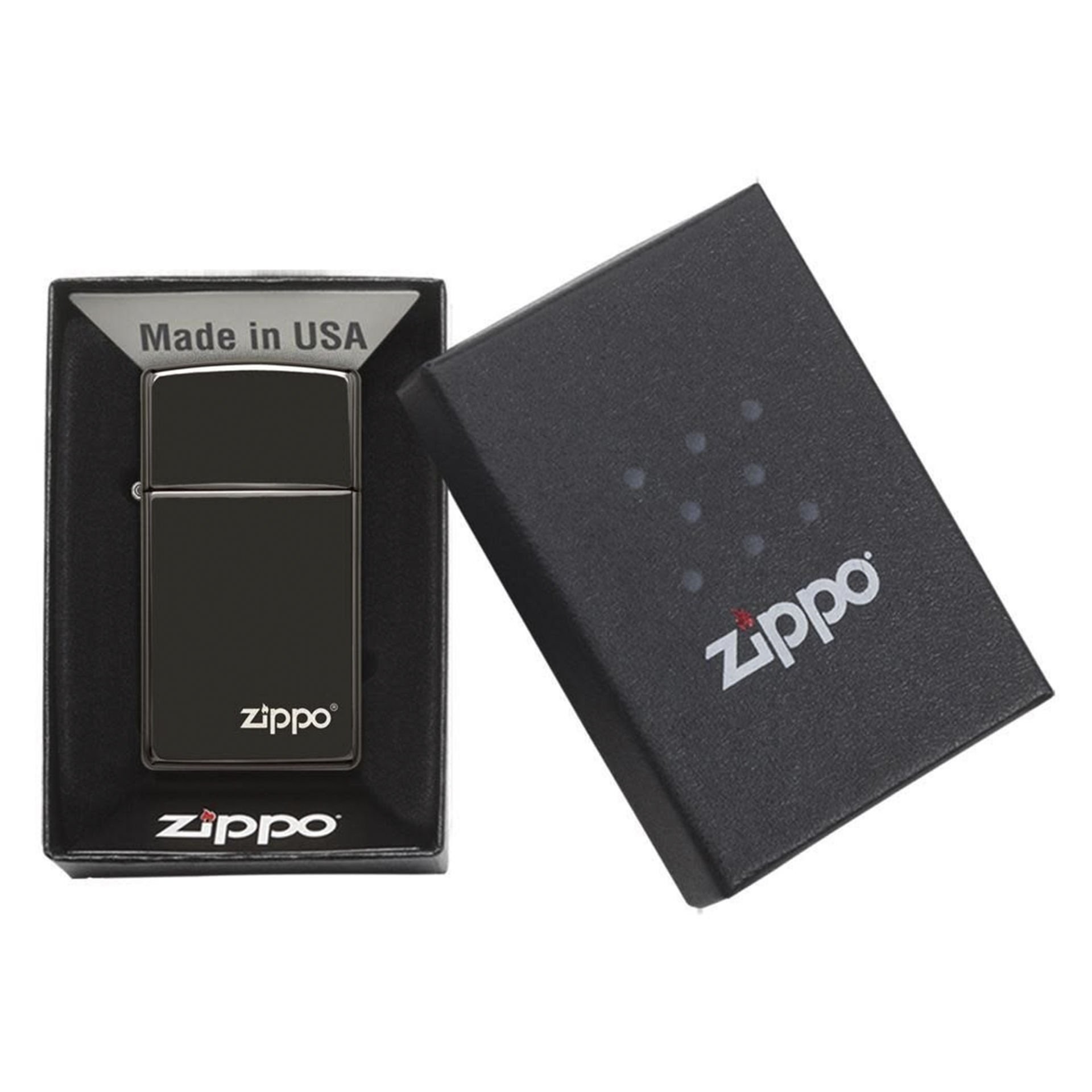 Zippo 28123 SLM EBONY W/ZIPPO Çakmak 28123ZL-000004