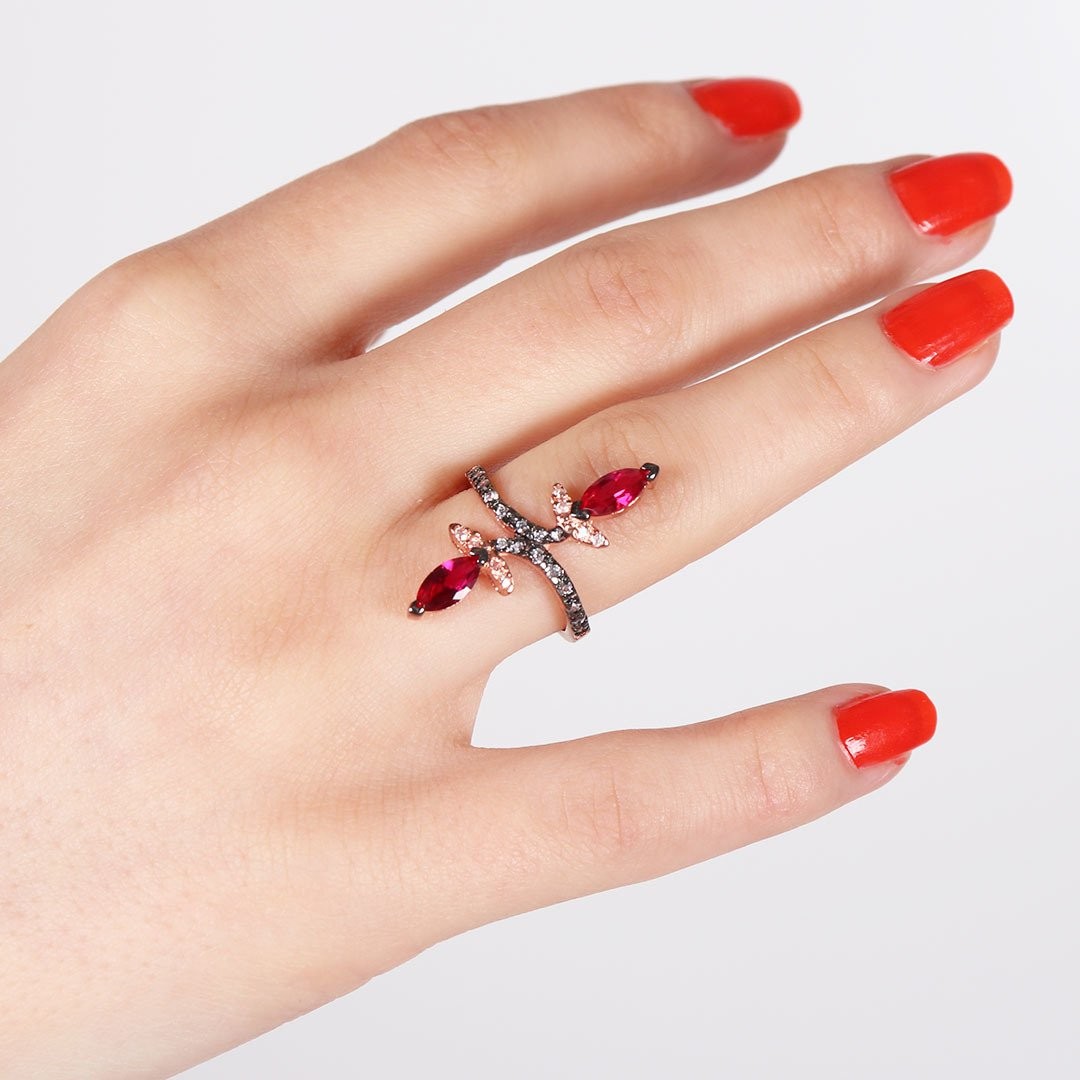 Nur Silver Trend Gümüş Yüzük NUR-YZ00246