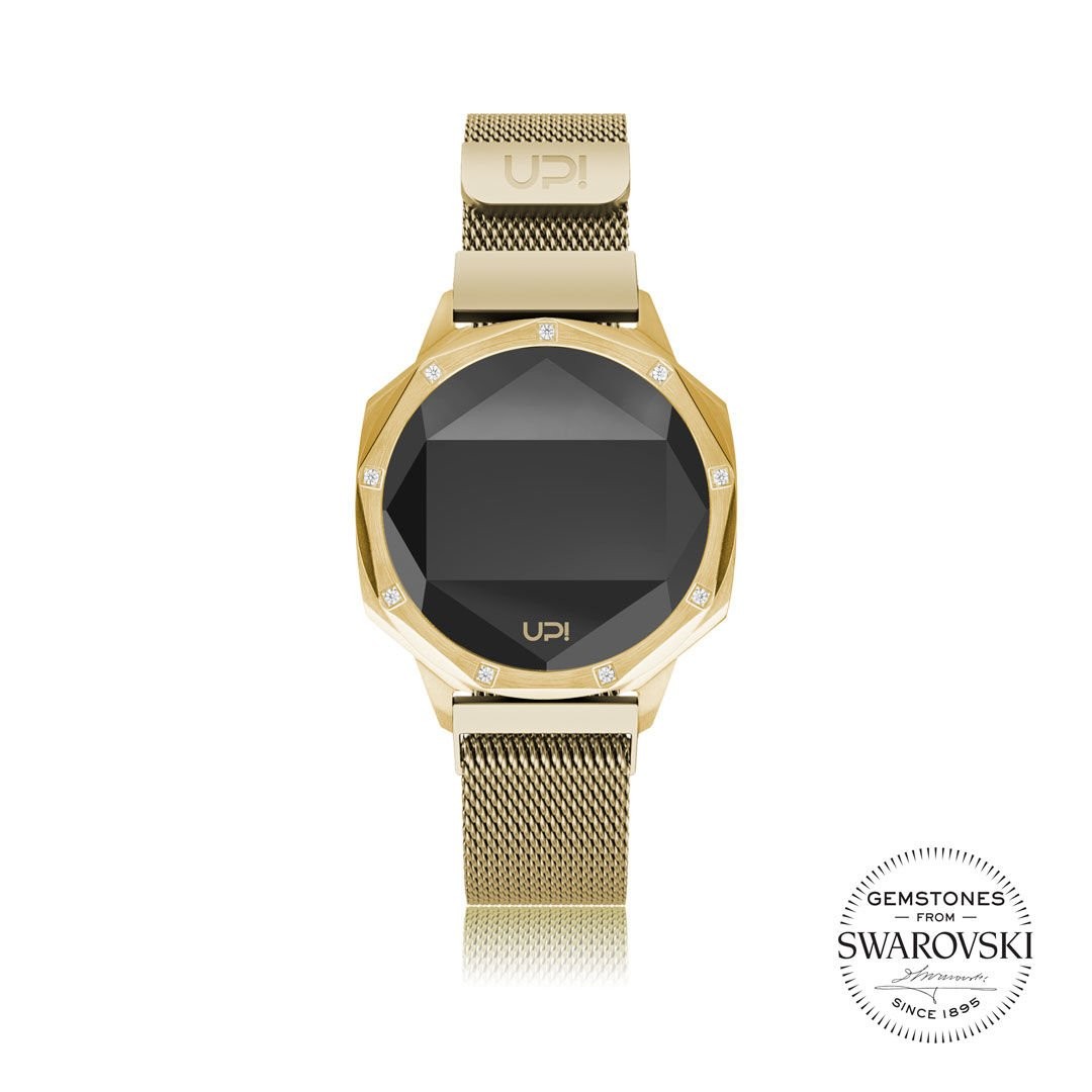 UPWATCH ICONIC GOLD SET WITH SWAN TOPAZ LOOP BAND 1746