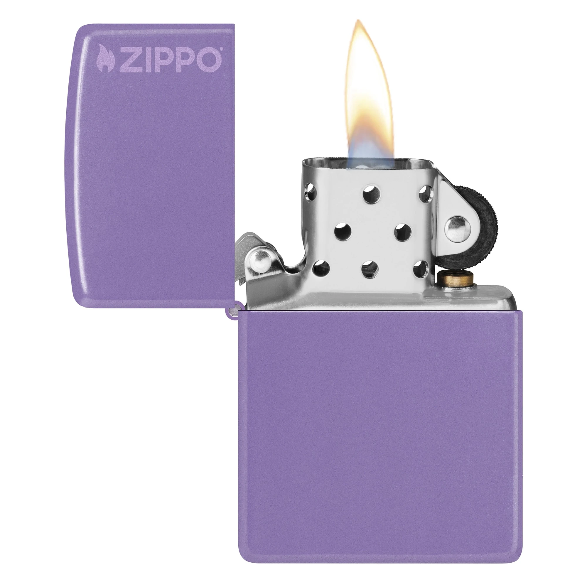 Zippo Smoky Lavender Zippo Logo Çakmak - 46681ZL-121931