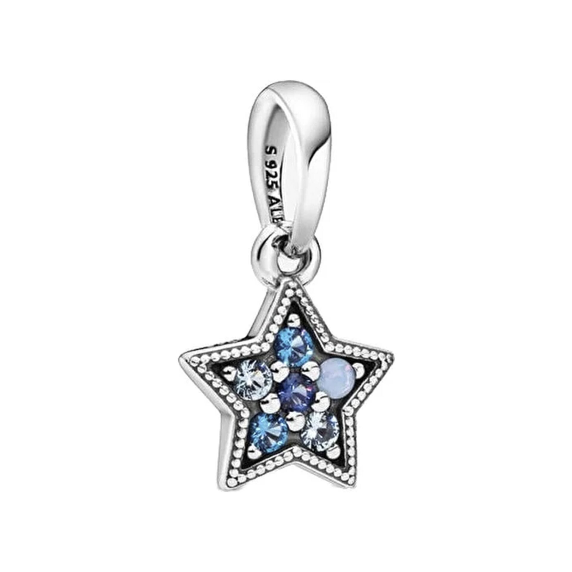 Nur Silver Yıldız Sallantılı Gümüş Charm NUR-BL12455