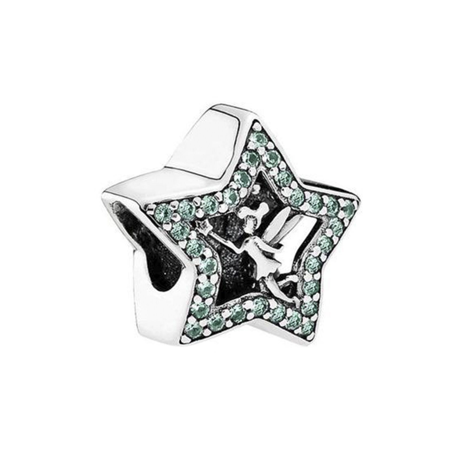 Nur Silver Disney Peter Pan Tinkerbell Star Gümüş Charm NUR-BL00069