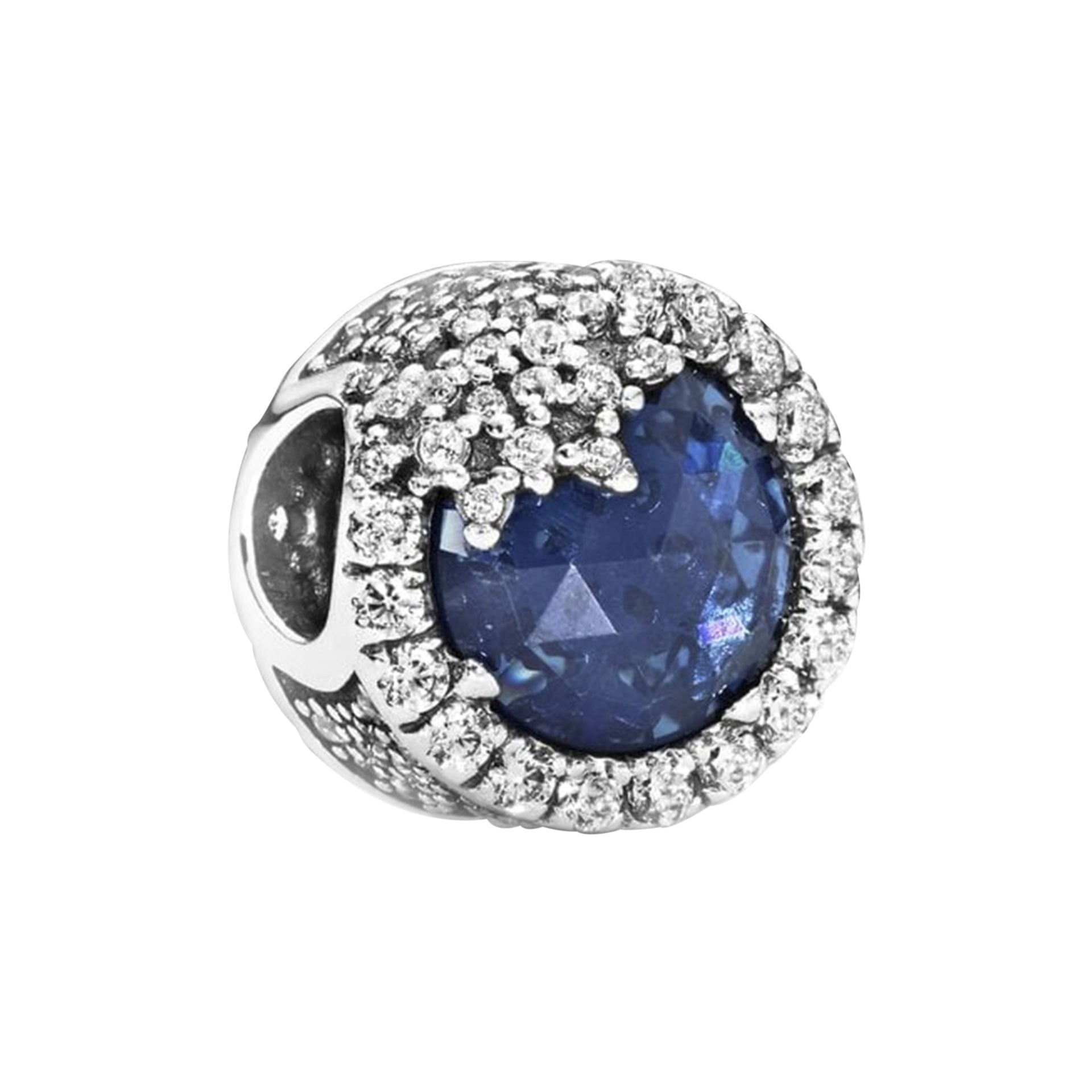 Nur Silver Mavi Taşlı Gümüş Charm NUR-BL01778
