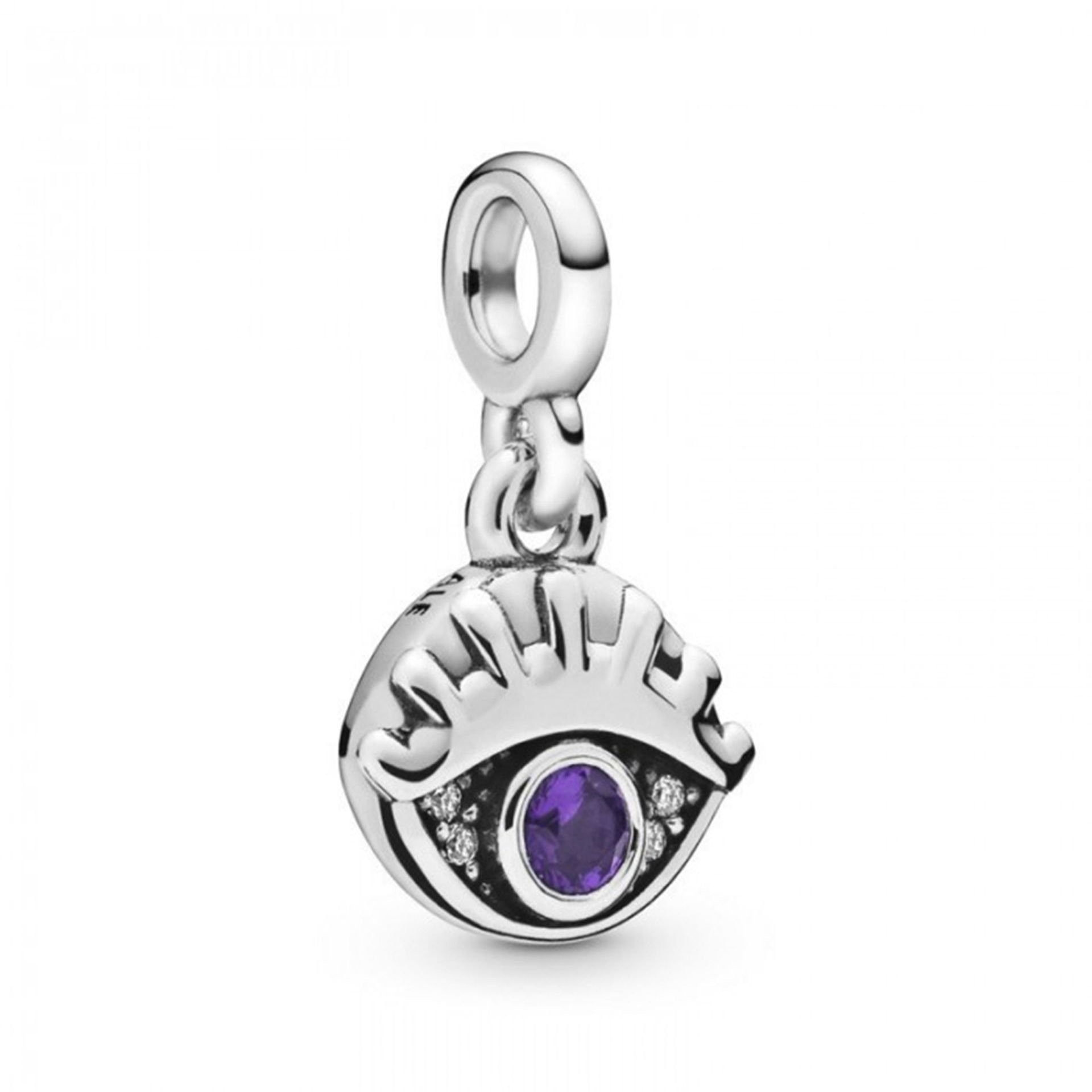 Nur Silver Mor Göz Me Gümüş Charm NUR-BL00158