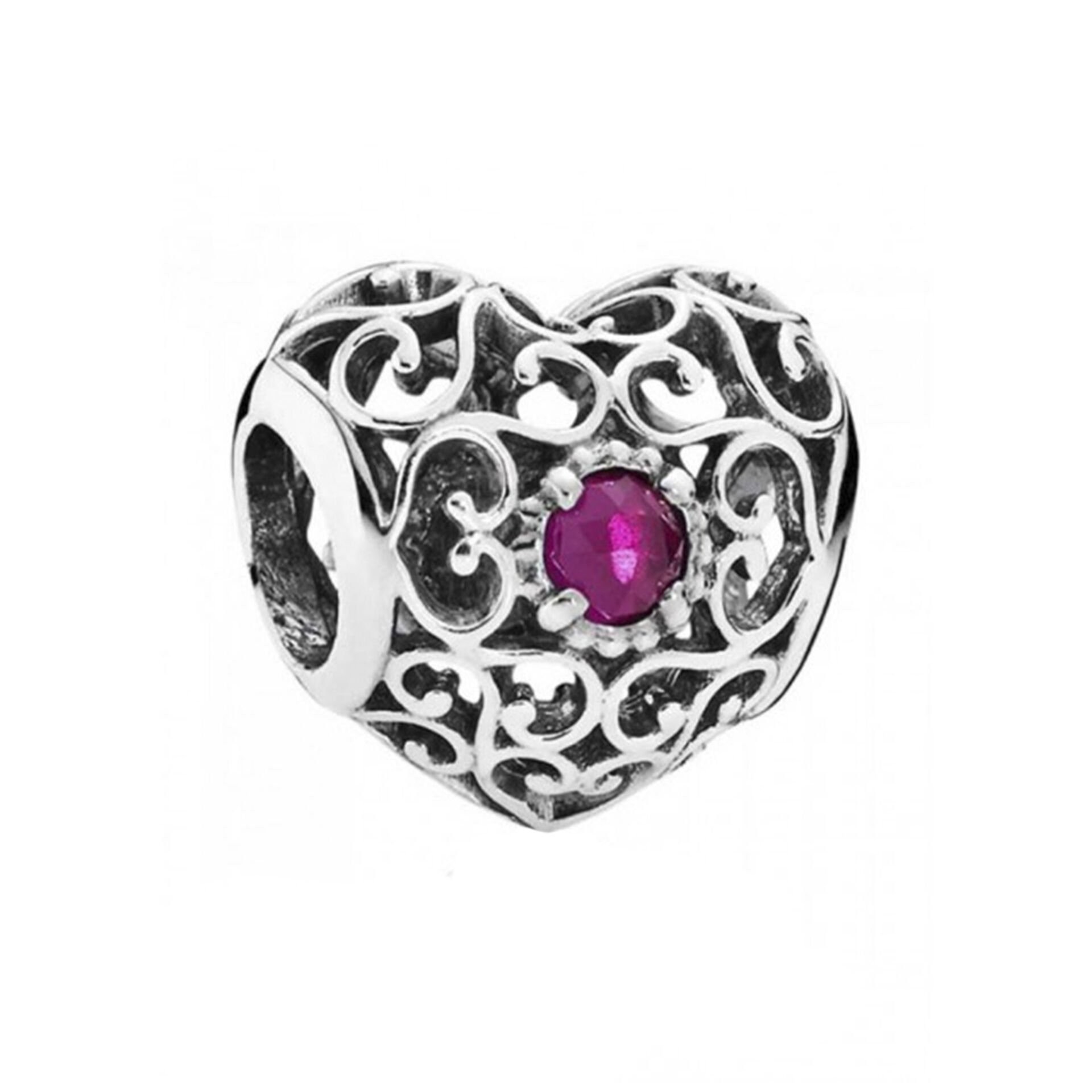 Nur Silver Kalp Gümüş Charm NUR-BL00945