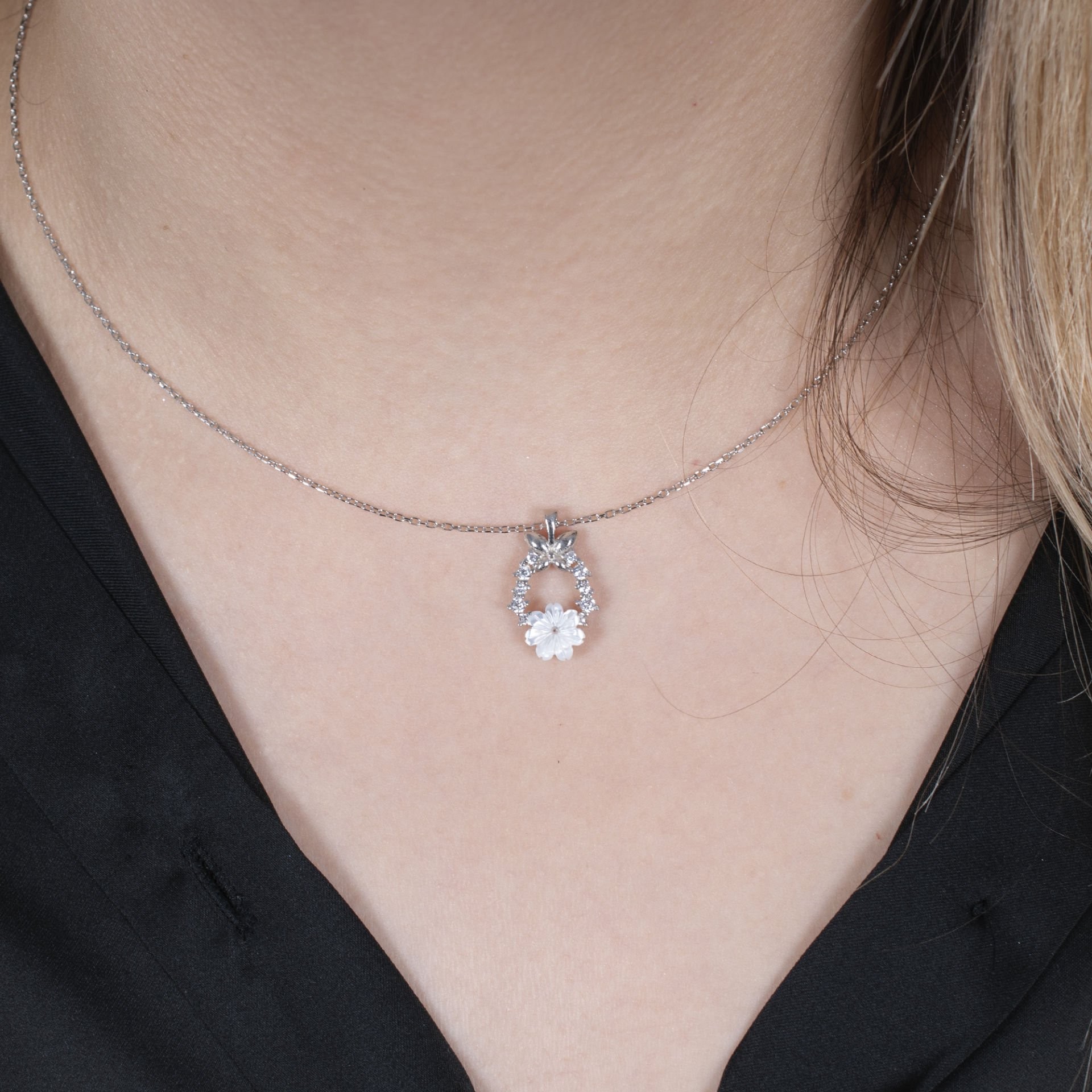 Nur Silver Kelebek Rüyası Gümüş Kolye- NUR-KY03191