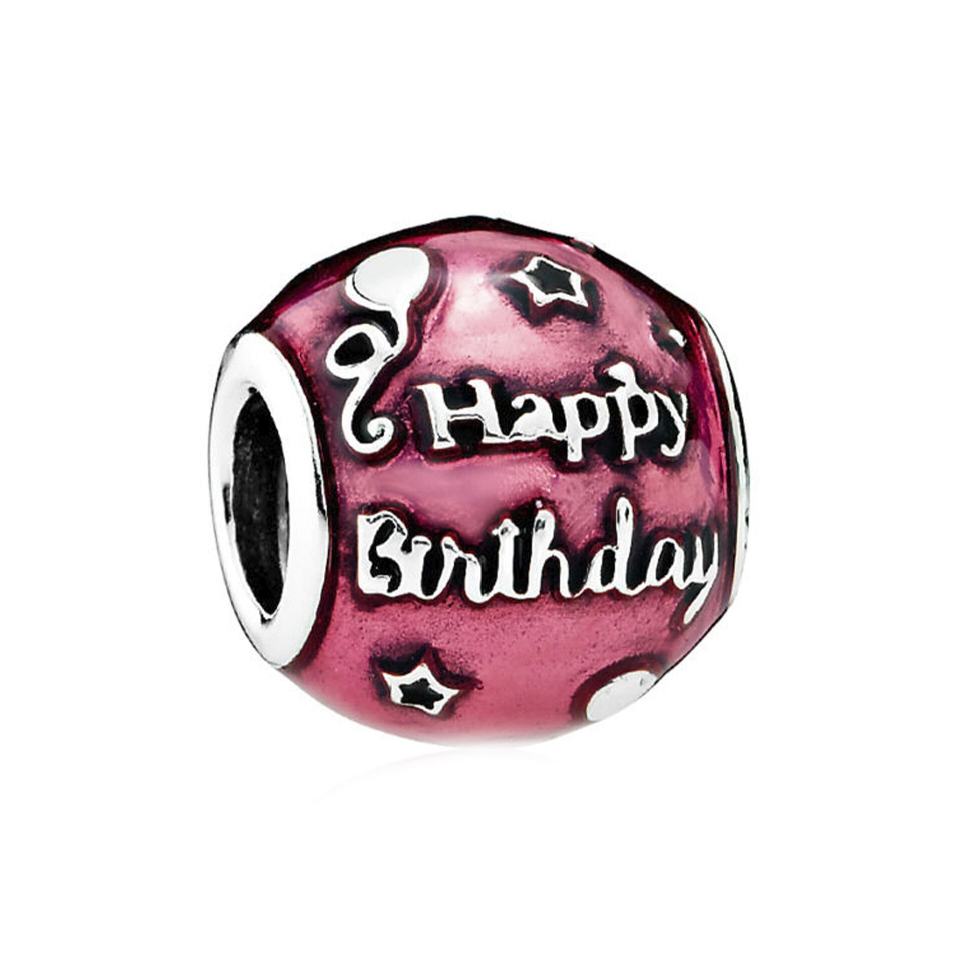 Nur Silver Happy Brithday Gümüş Charm NUR-BL01338