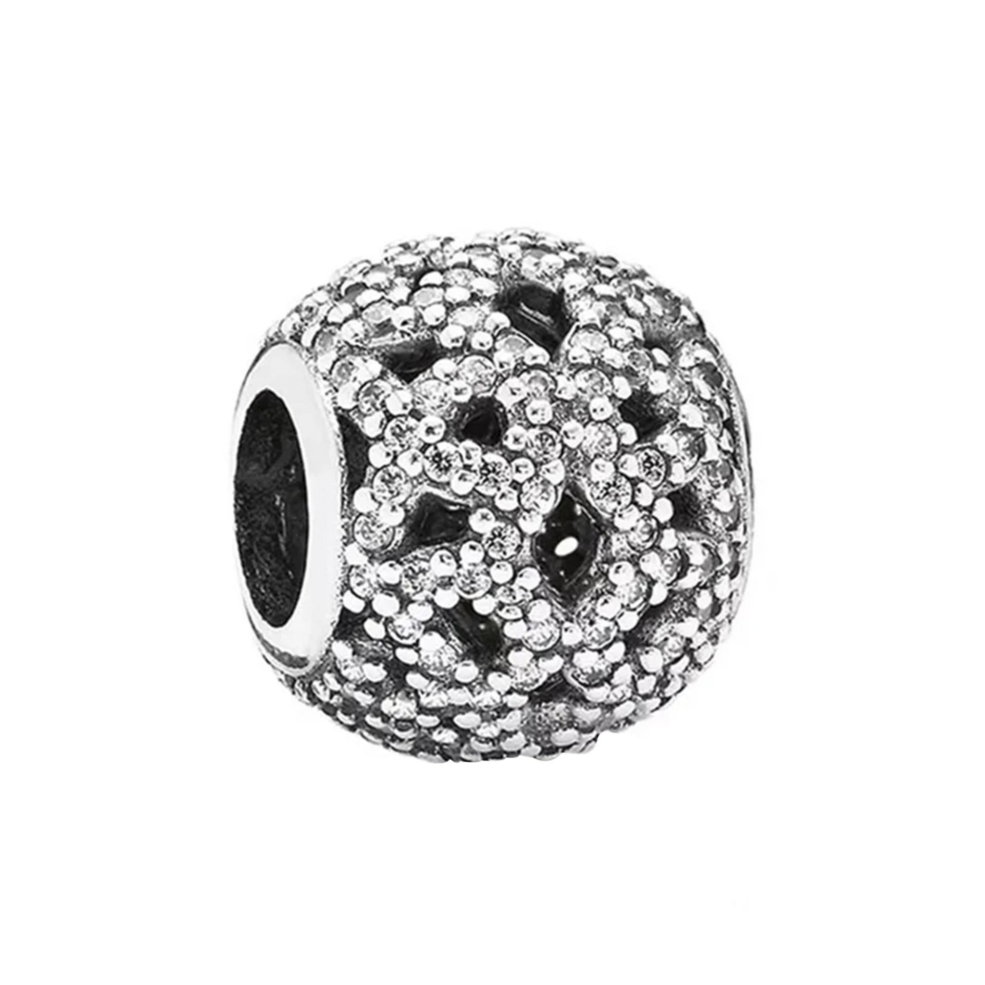Nur Silver Openwork Lace Gümüş Charm NUR-BL00070