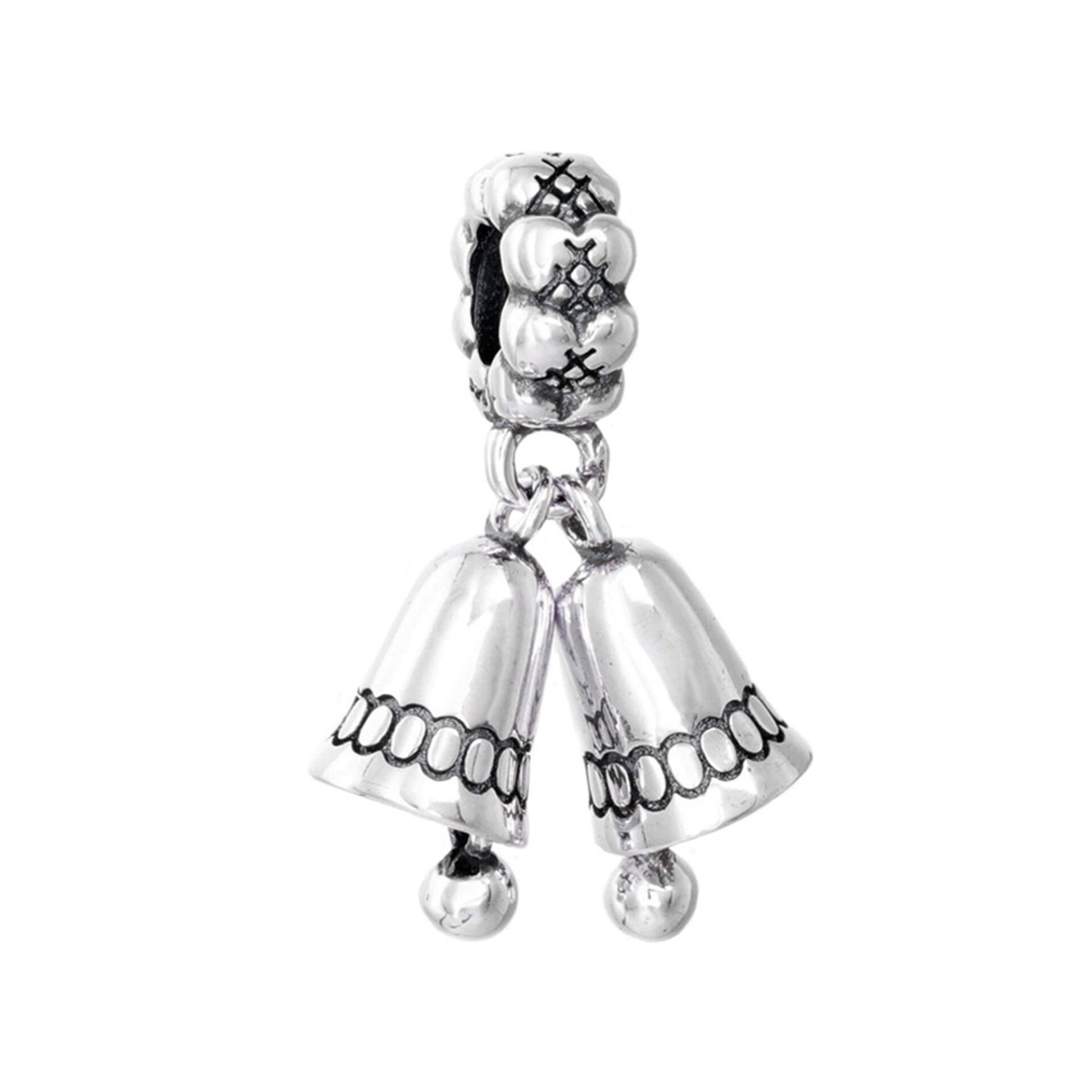 Nur Silver Sallantılı Zil Gümüş Charm NUR-BL08801