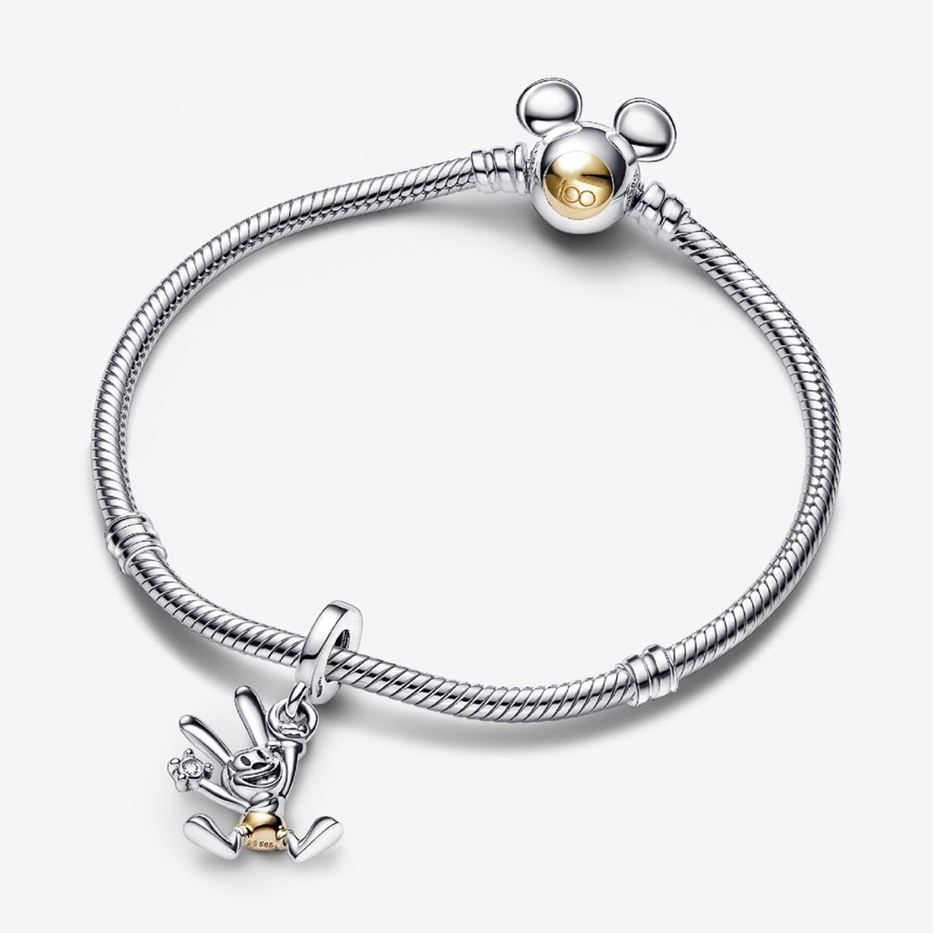 Nur Silver Oswald Laboratuvarda Yetiştirilen Taş Gümüş Sallantılı Charm NUR-CH00016