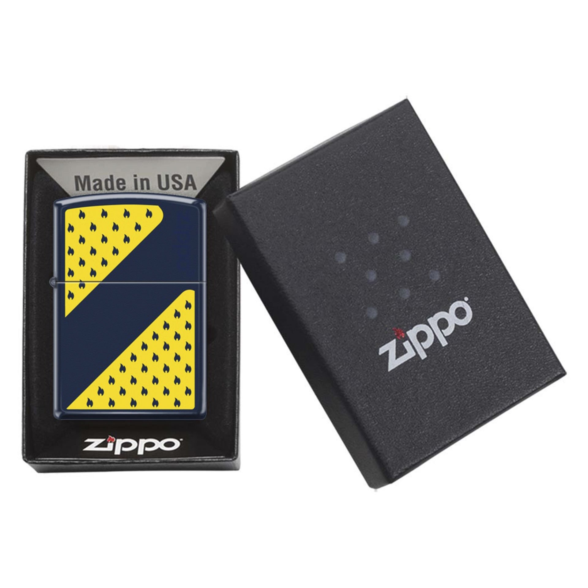 Zippo Yellow And Navy Design Çakmak 239-069480