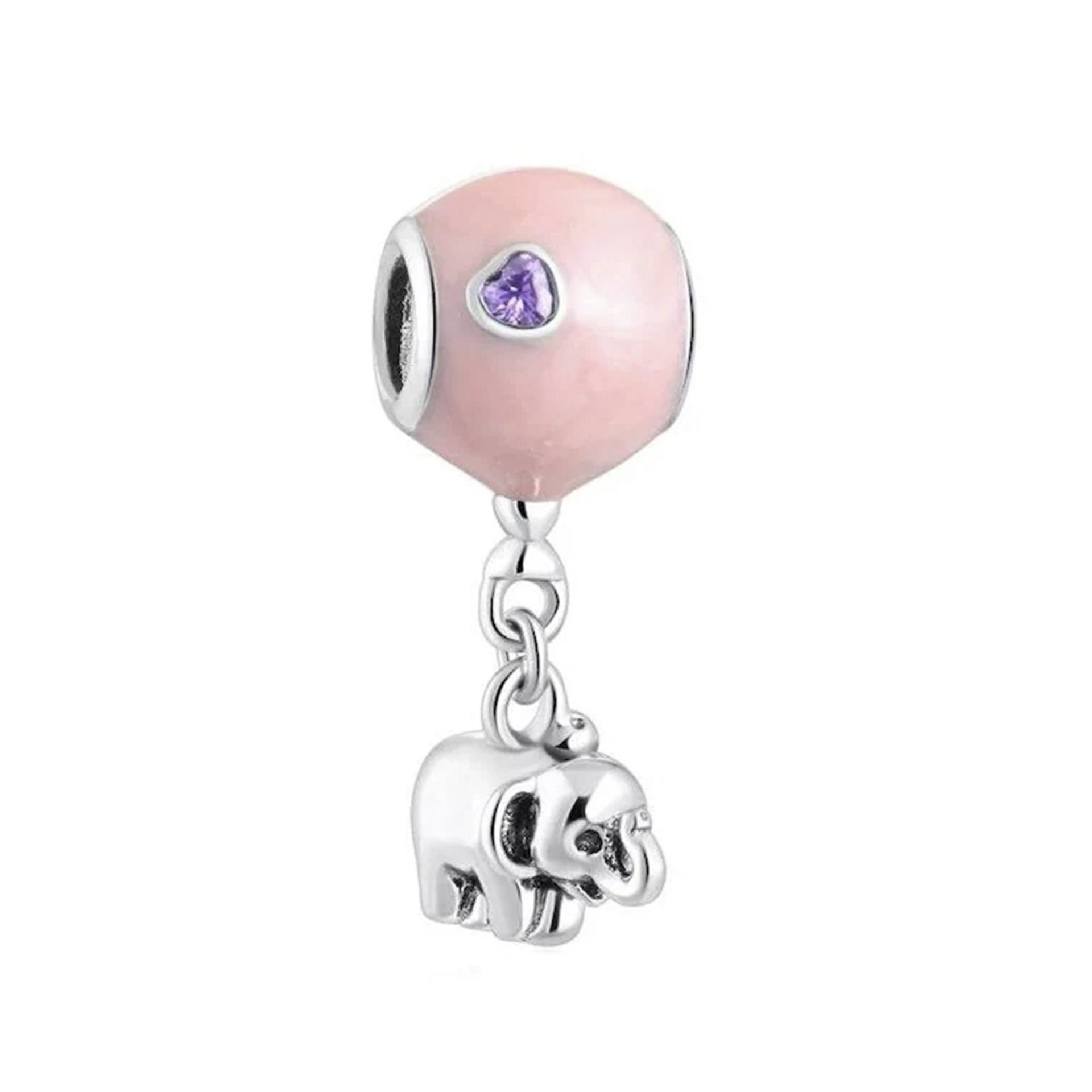 Nur Silver Sallantılı Fil Gümüş Charm NUR-BL00058
