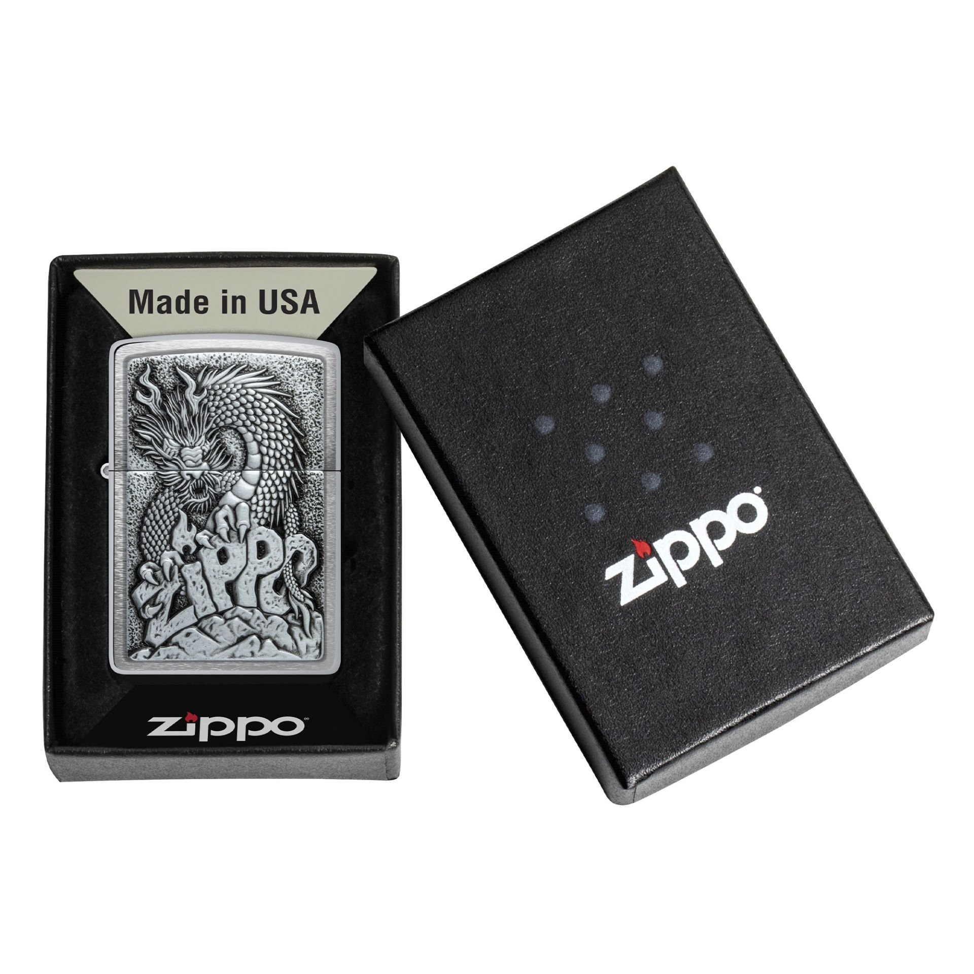 Zippo 200 Zippo Dragon Emblem Çakmak 48902-109091