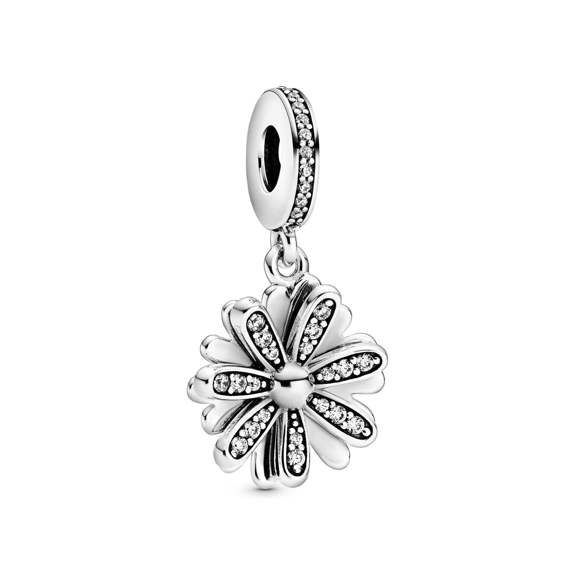 Nur Silver Taşlı Papatya Gümüş Charm NUR-BL00169