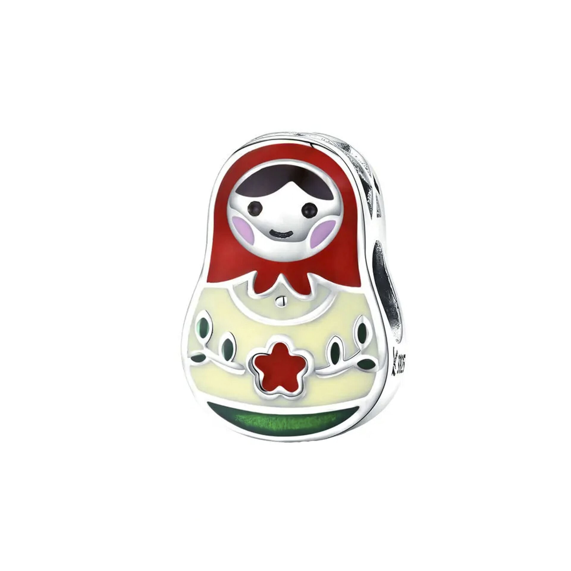 Nur Silver Matruşka Gümüş Charm NUR-BL00178
