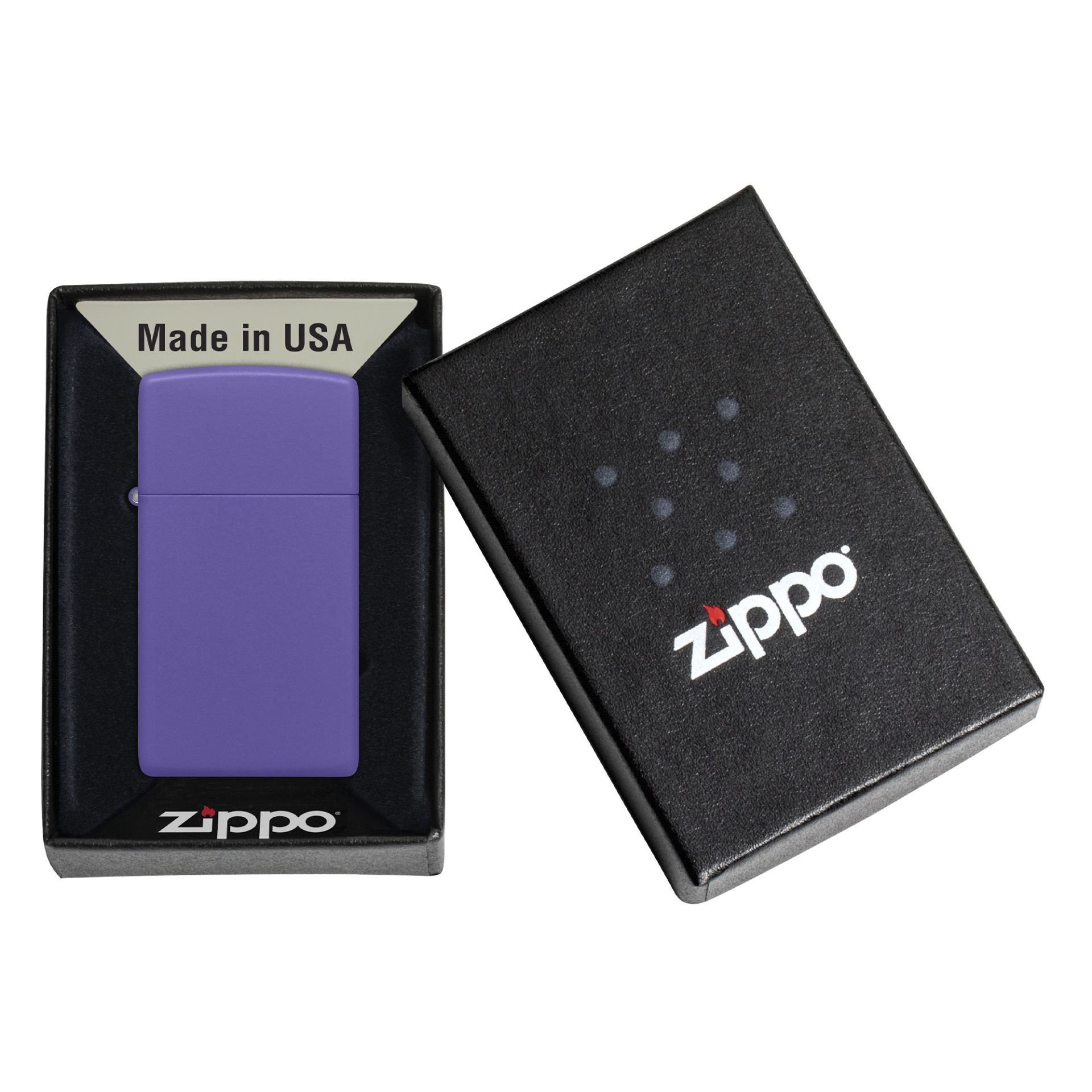 Zippo 1637 Slim Purple Matte Çakmak 1637-090536