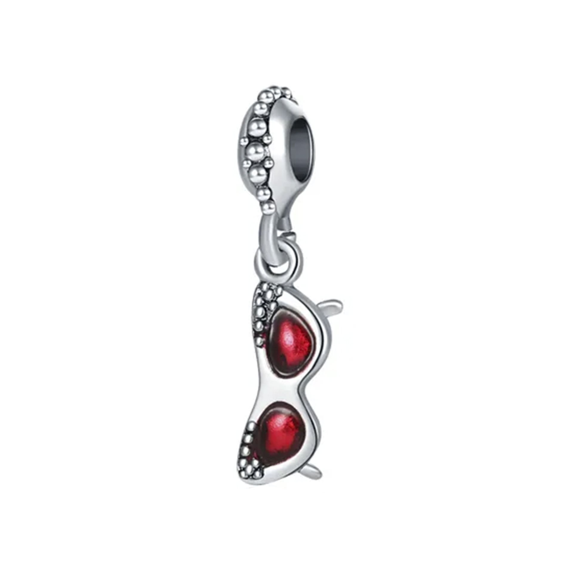 Nur Silver Sallantılı Gözlük Gümüş Charm NUR-BL01027