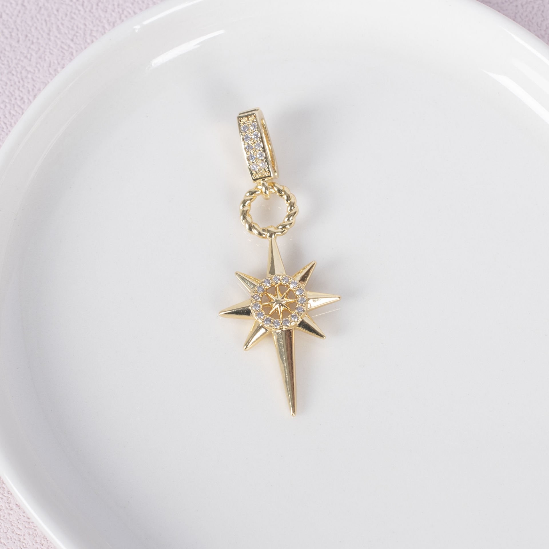 Nur Silver Kuzey Yıldızı Çelik Ajda Charm NUR-AC000004