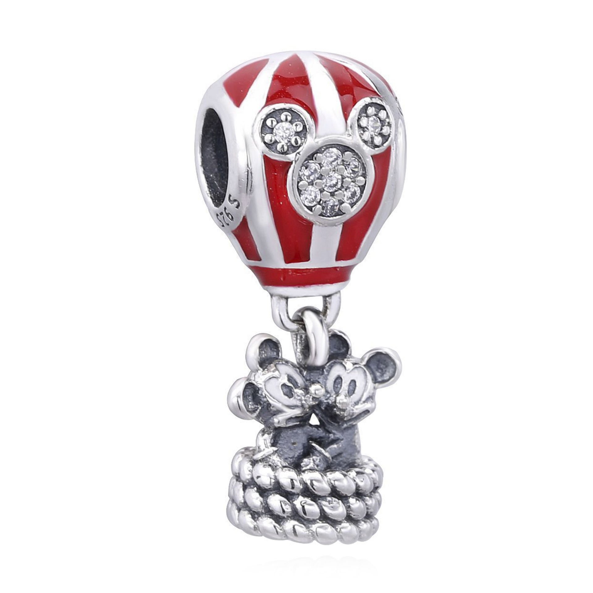 Nur Silver Micky Mouse Balon Gümüş Charm NUR-BL12453
