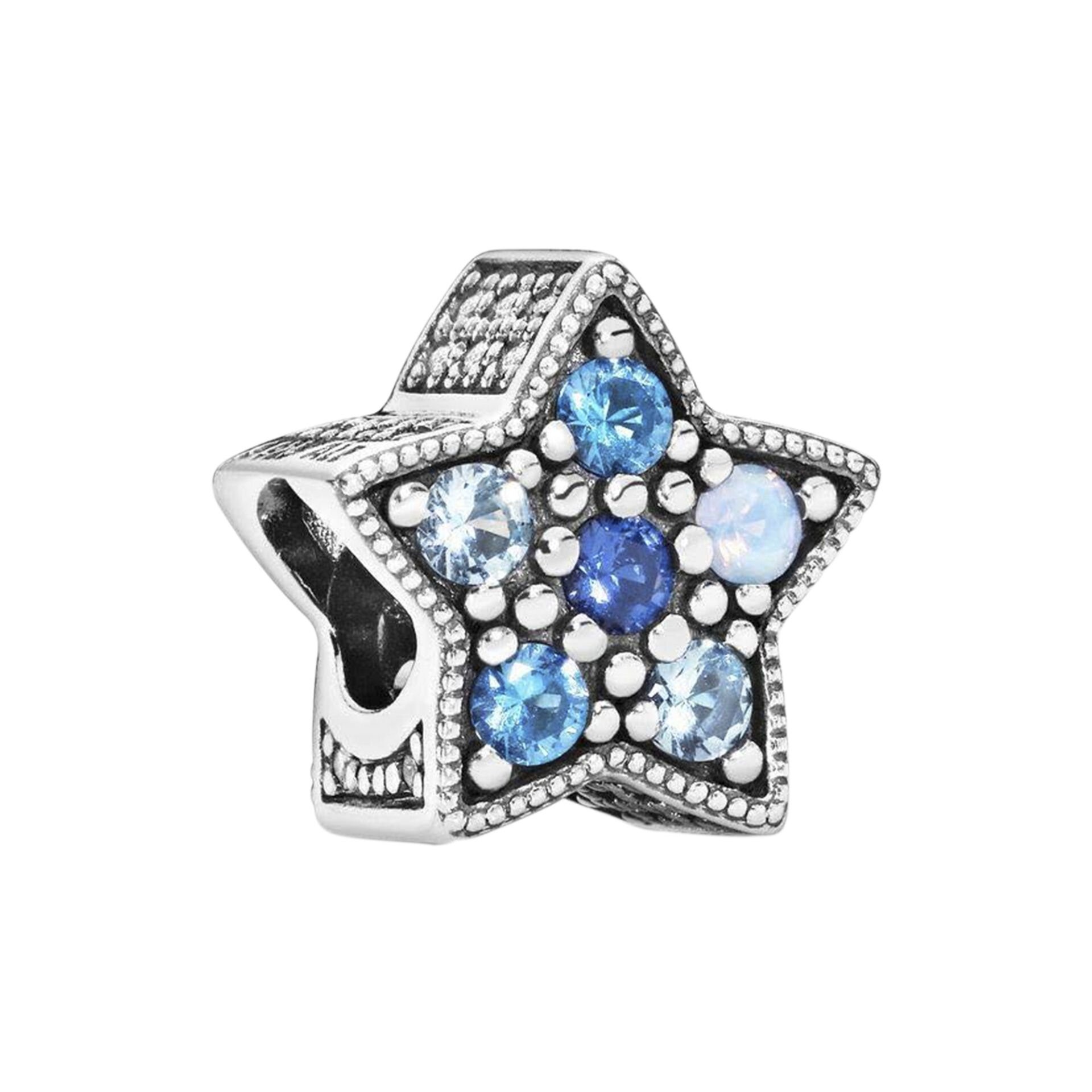 Nur Silver Parlak Yıldız Cazibesi Gümüş Charm NUR-BL00079