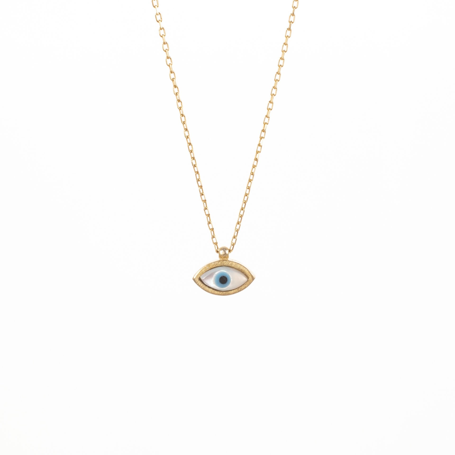 Nur Silver Mavi Göz Gümüş Kolye NUR-KL00310