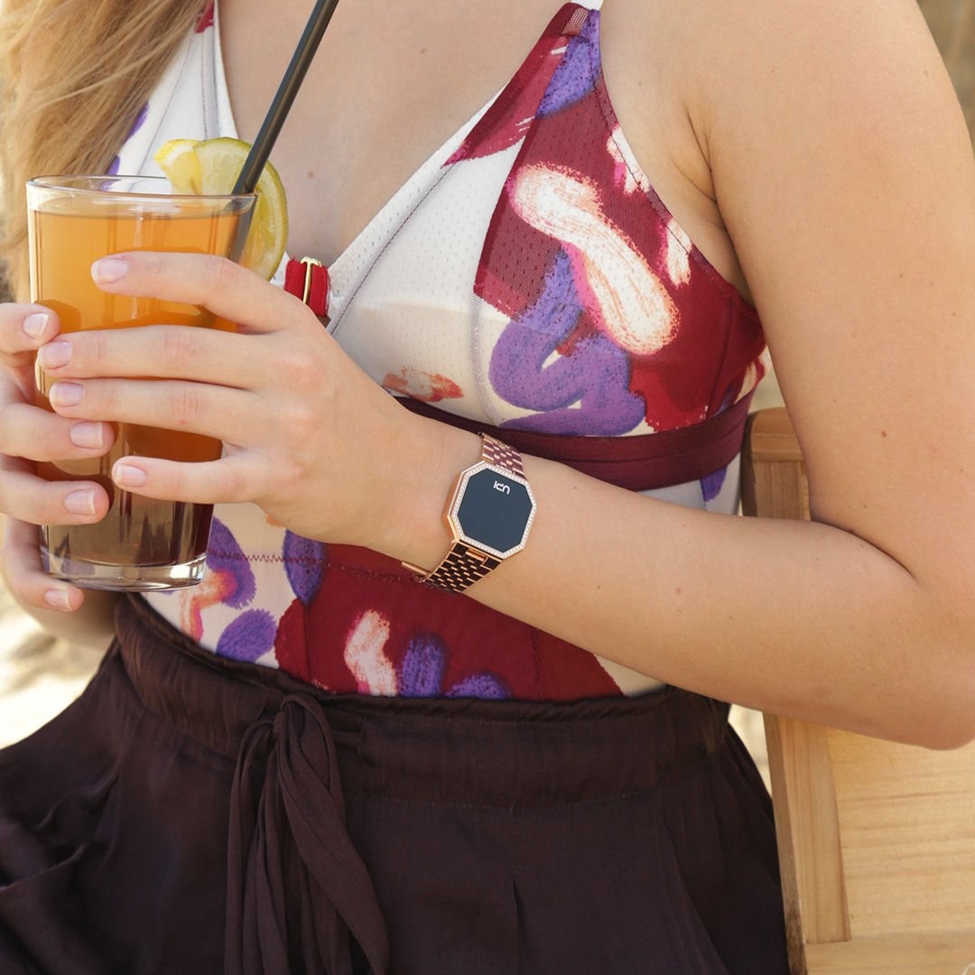 UPWATCH EDGE MINI SWAN MATTE ROSE GOLD + 1456