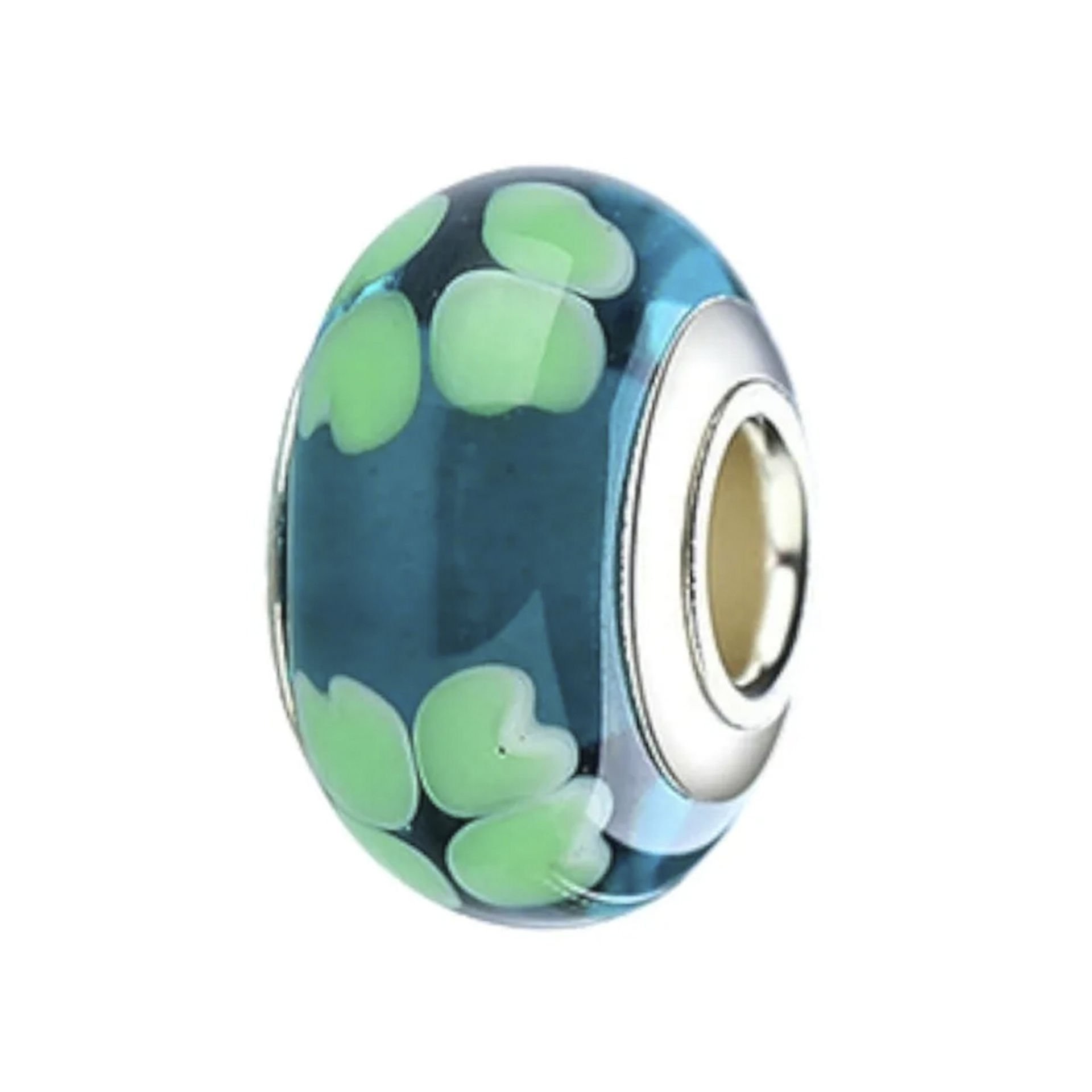 Nur Silver Murano Taşlı Gümüş Charm NUR-BL01793