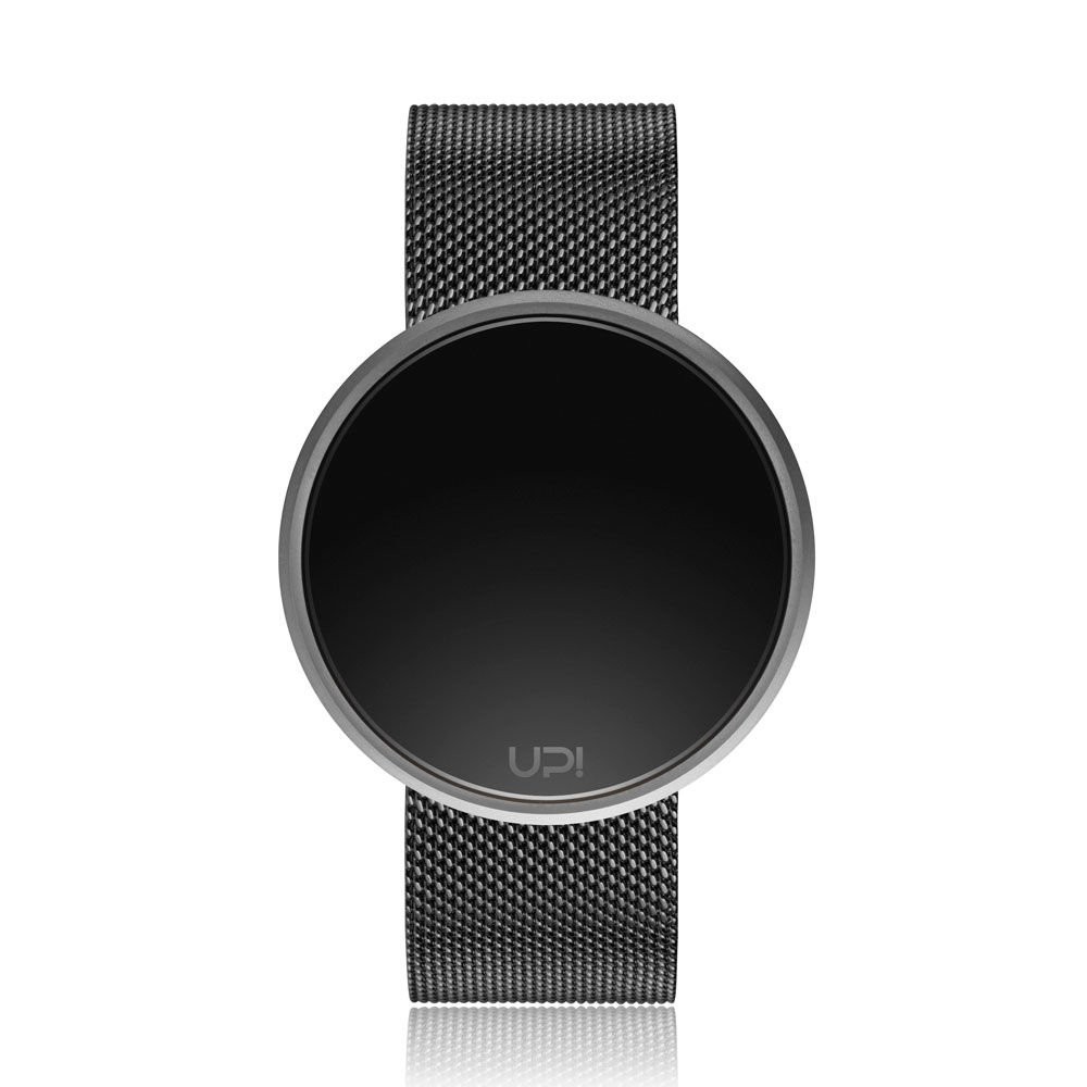 UPWATCH ROUND STEEL SILVER&BLACK TWO TONE 1240