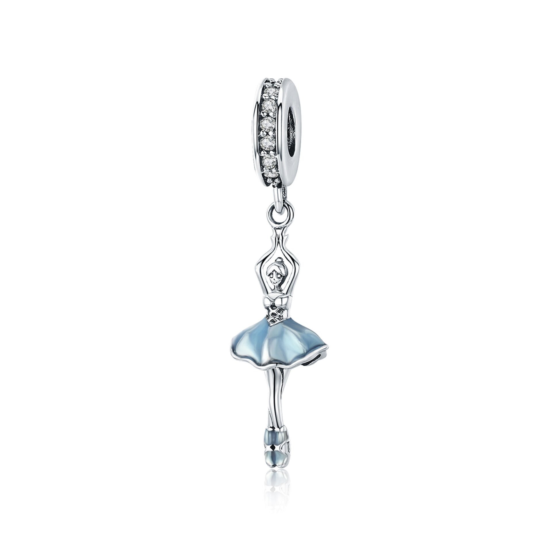 Nur Silver Balerin Gümüş Charm NUR-BL12476