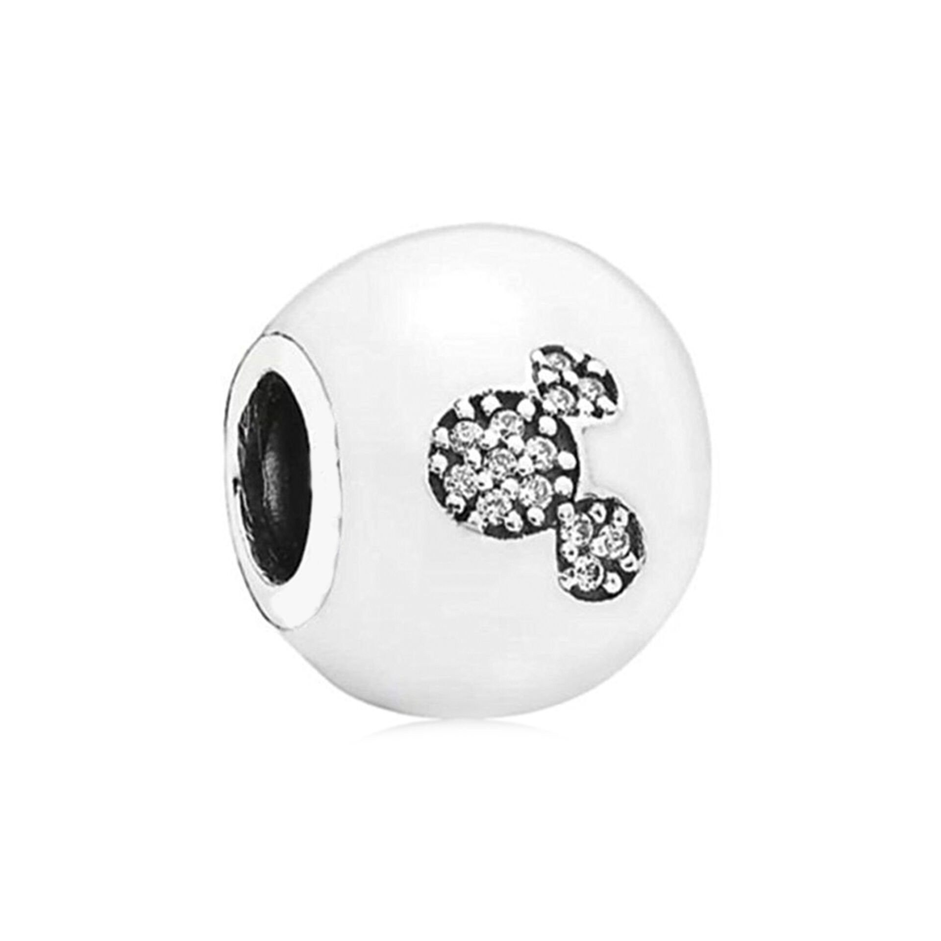 Nur Silver Mickey Mouse Gümüş Charm NUR-BL02009