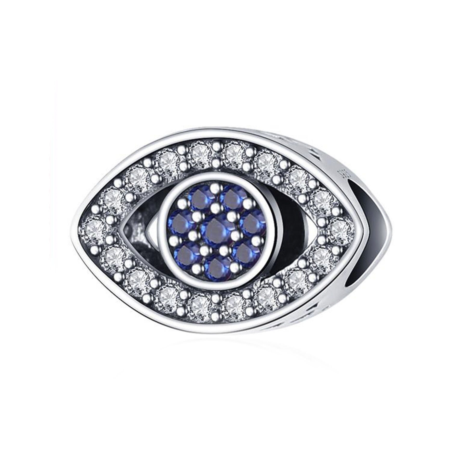 Nur Silver Mavi Göz Gümüş Charm NUR-BL00080