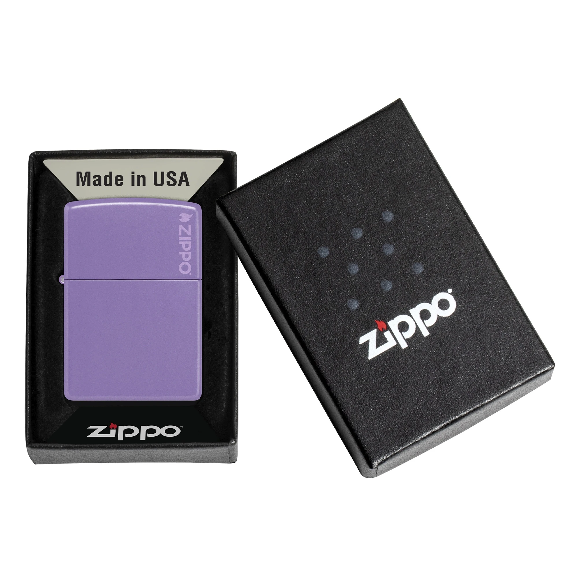 Zippo Smoky Lavender Zippo Logo Çakmak - 46681ZL-121931